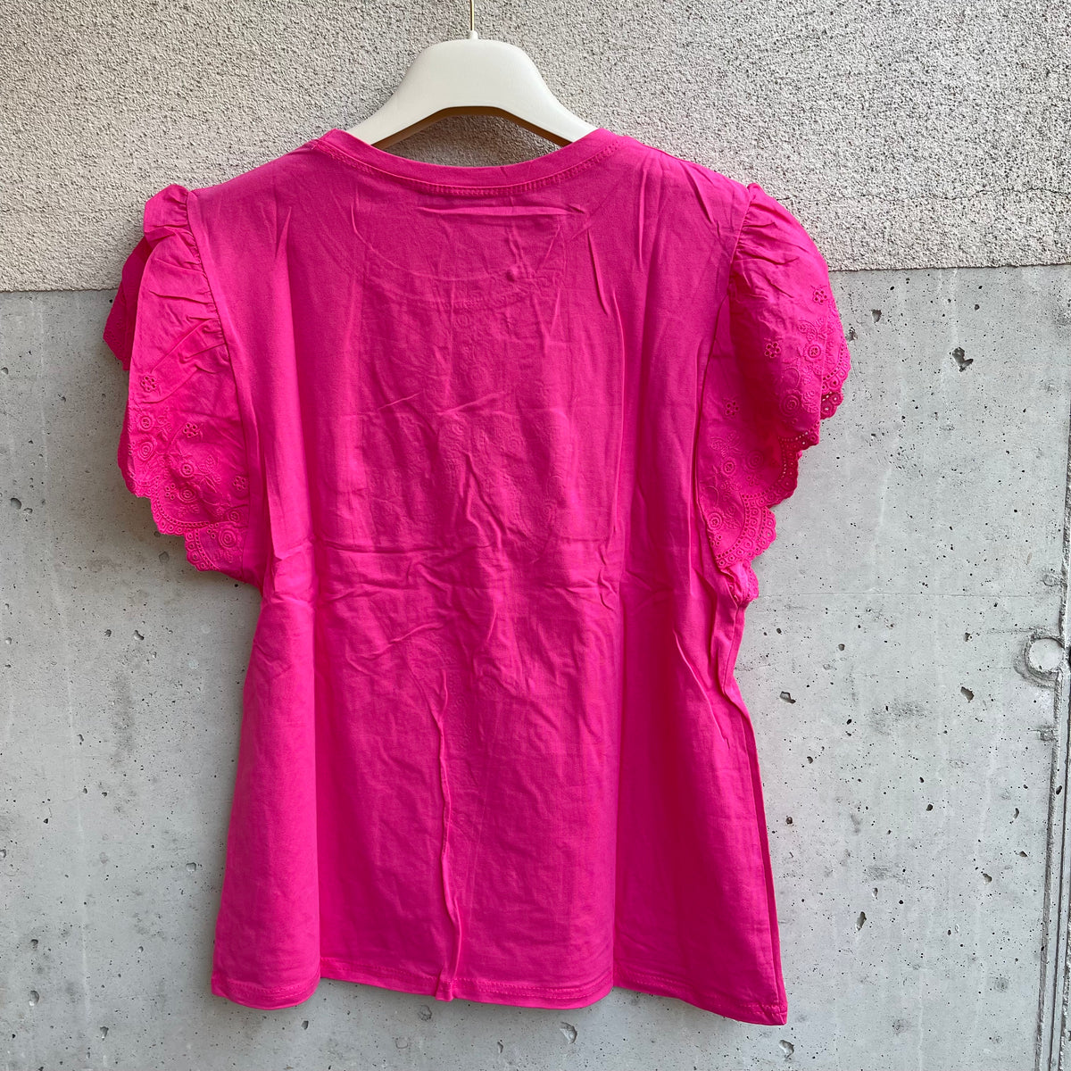 maglia LOVE sangallo perle paillettes