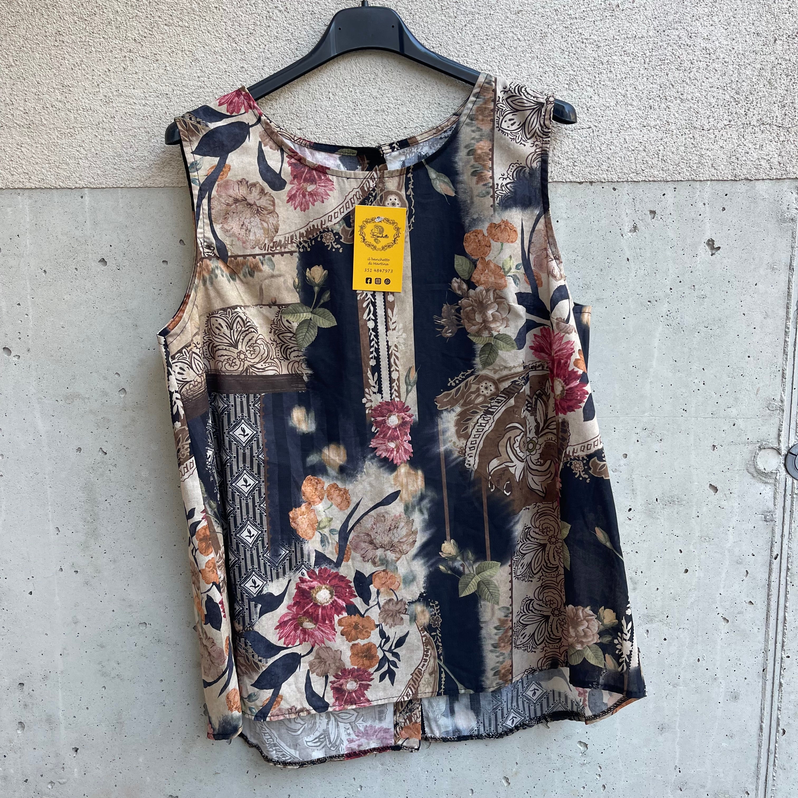 canottina cotone FLOREAL
