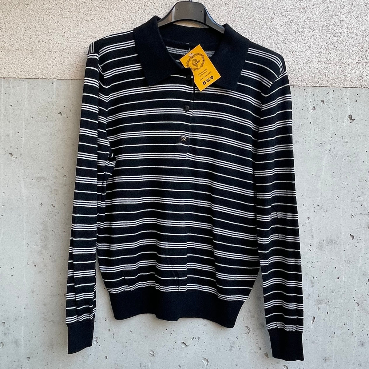 POLO in maglia a righine