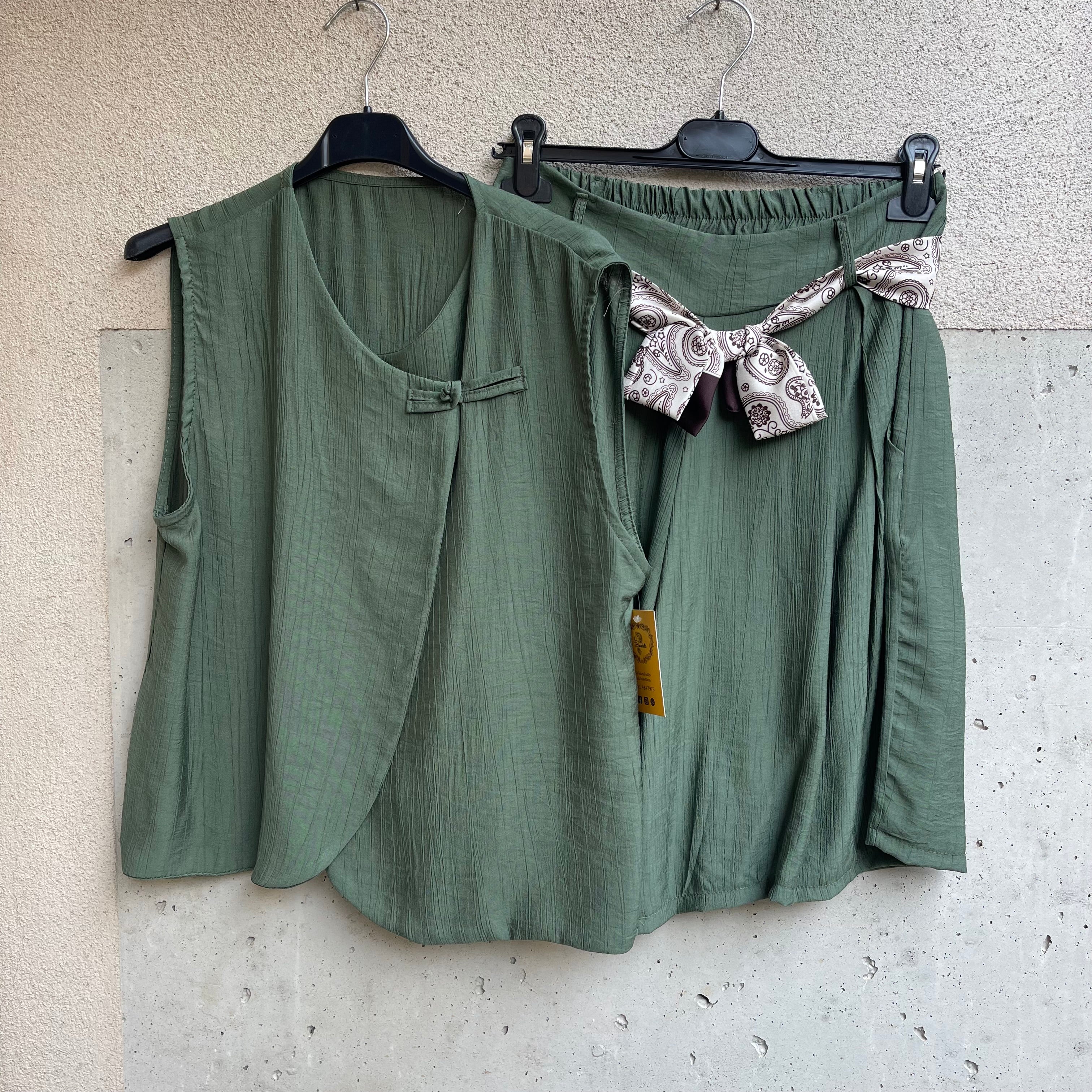 completo gilet&bermuda COREANO