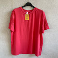 t-shirt manica RICAMATA