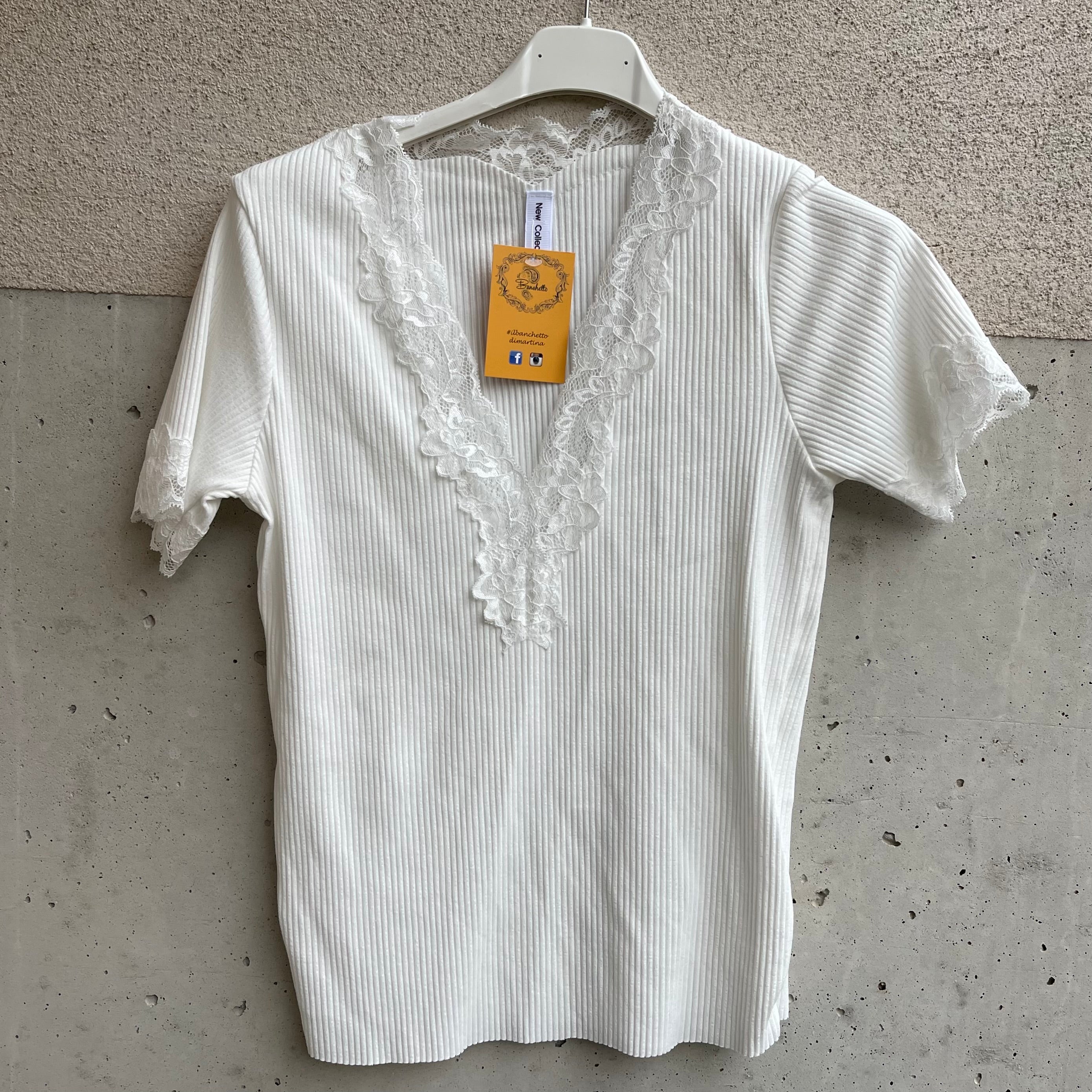maglia scollo V PiZZO