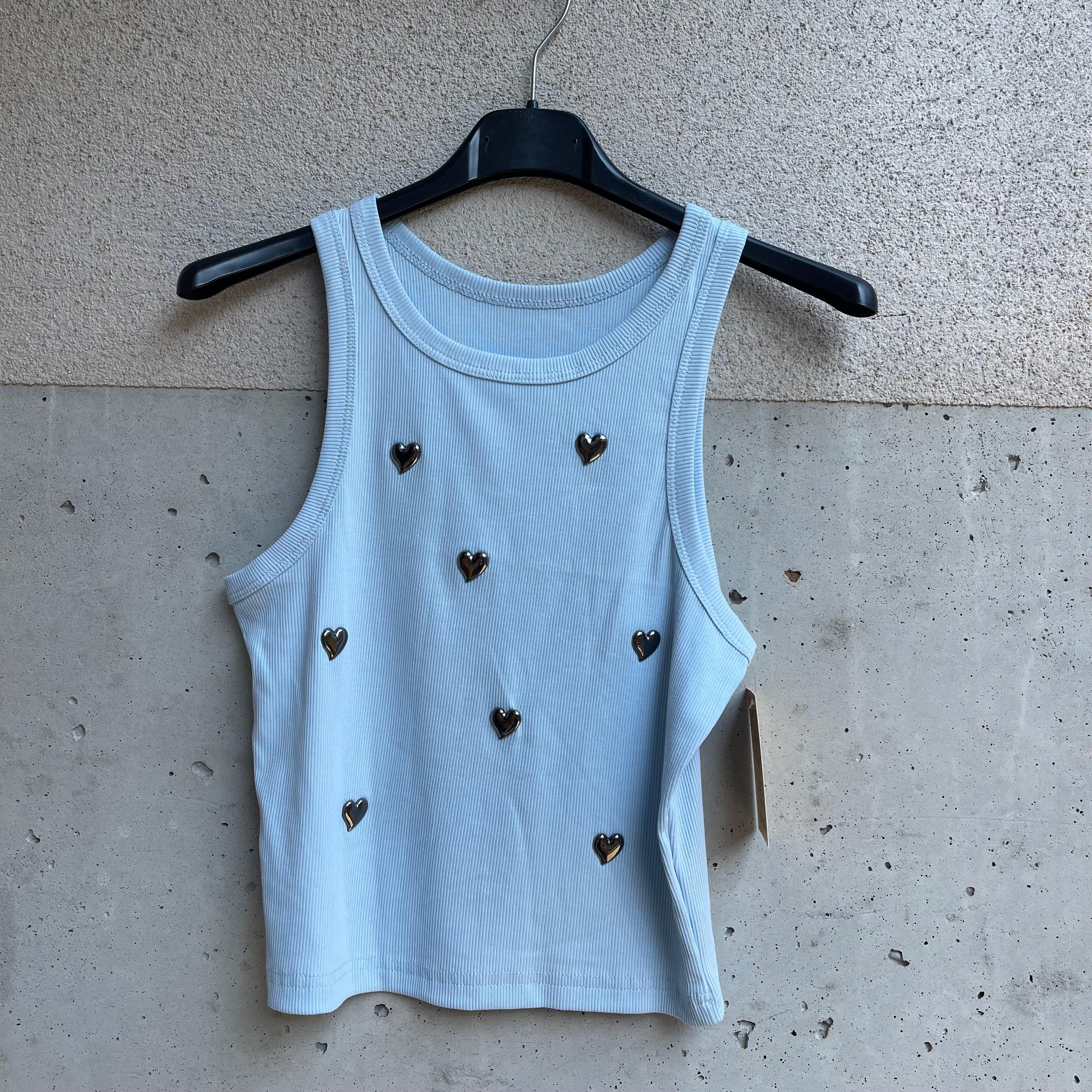 top crop borchie CUORI