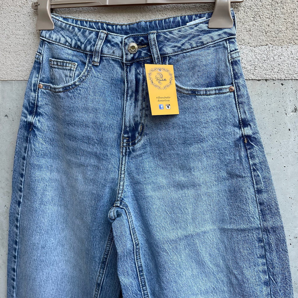 Jeans BALOON blu leggermente slavato