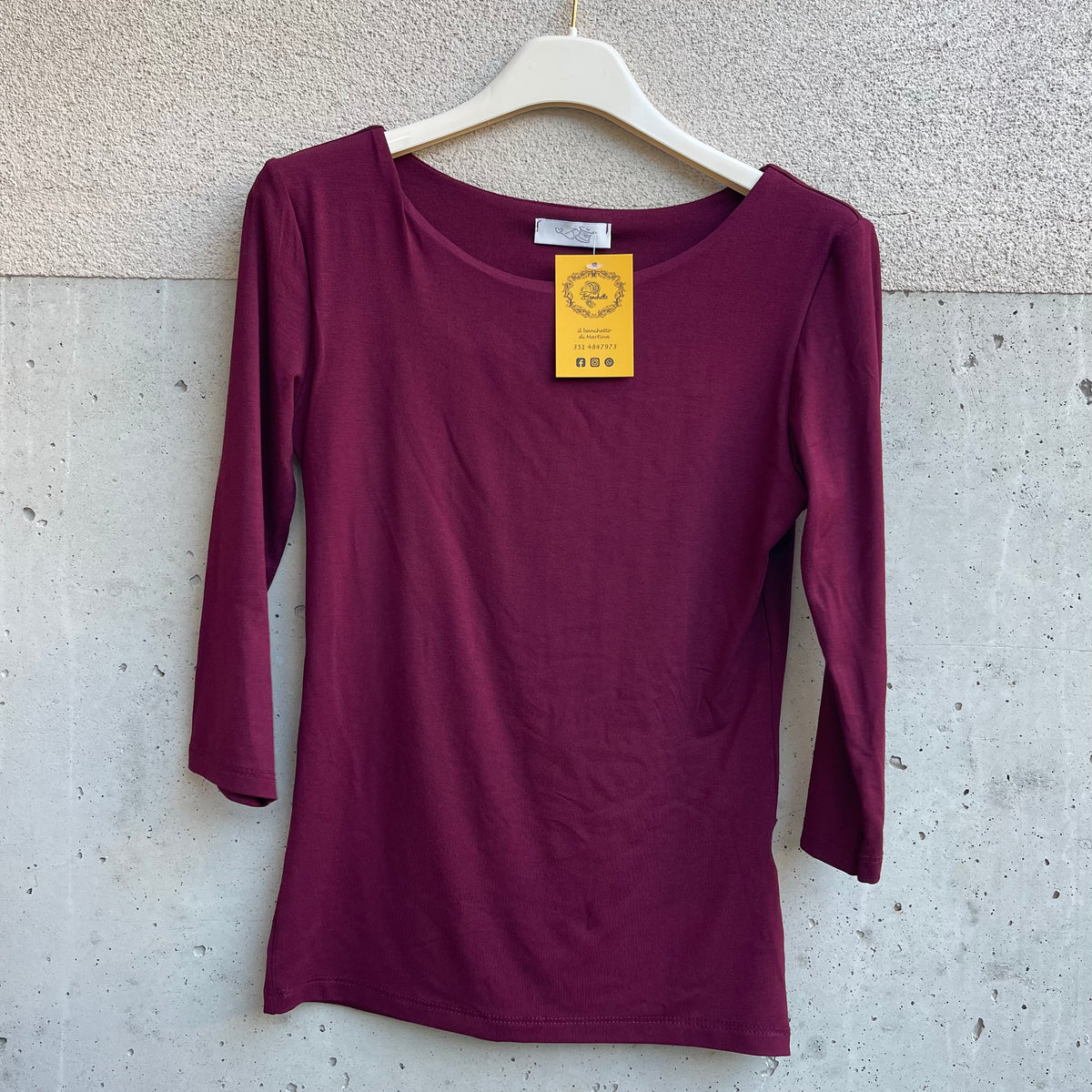 maglia BASIC girocollo manica 3/4