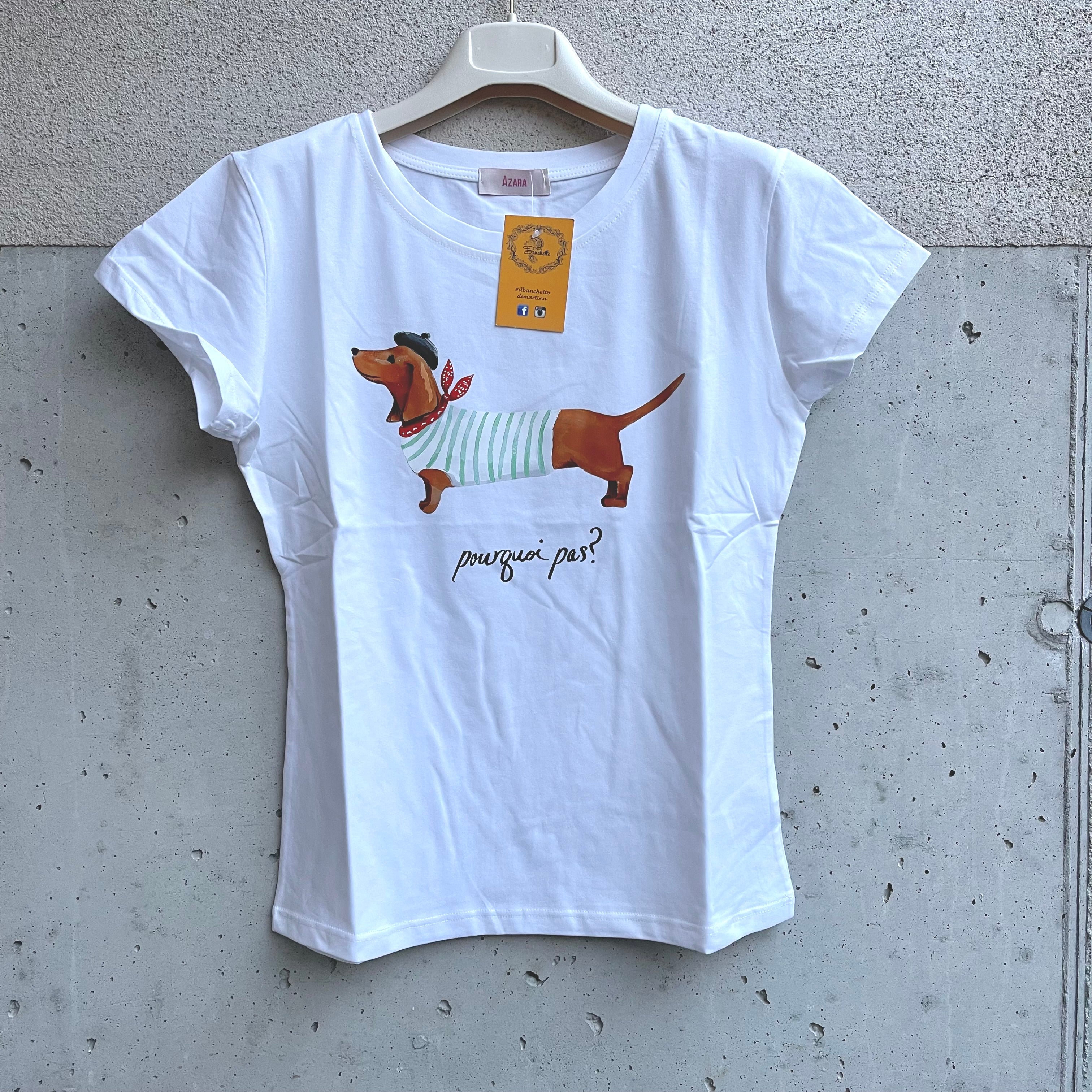 t-shirt STAMPA BASSOTTO