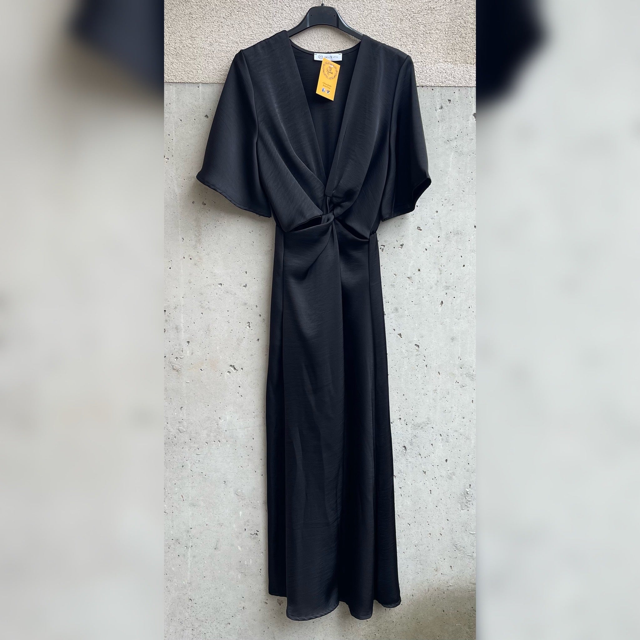 abito satin CUTOUT