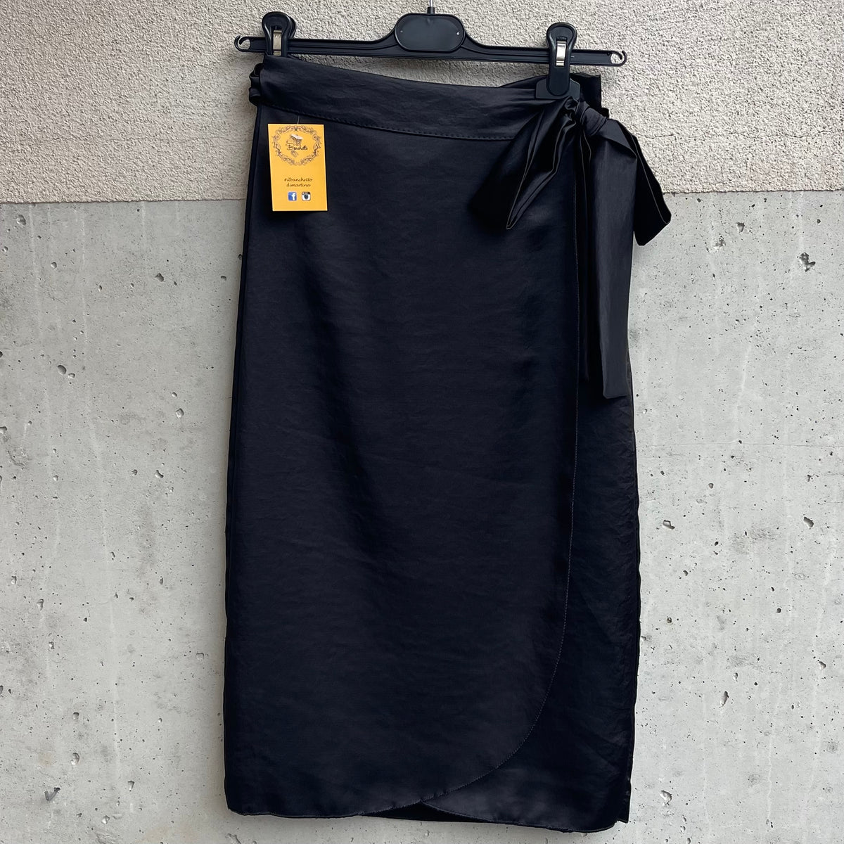 gonna longuette PAREO satin
