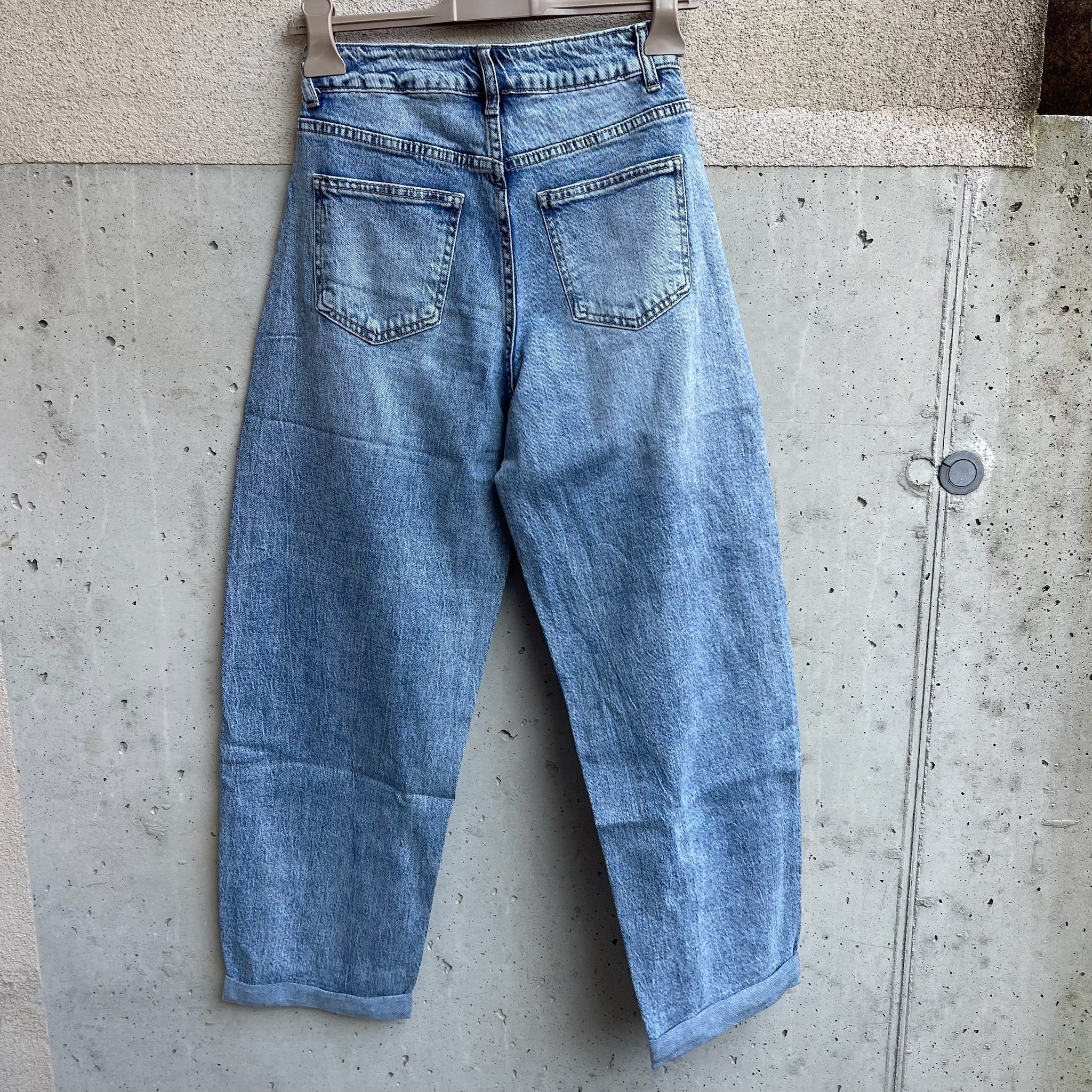 Jeans BALOON blu leggermente slavato