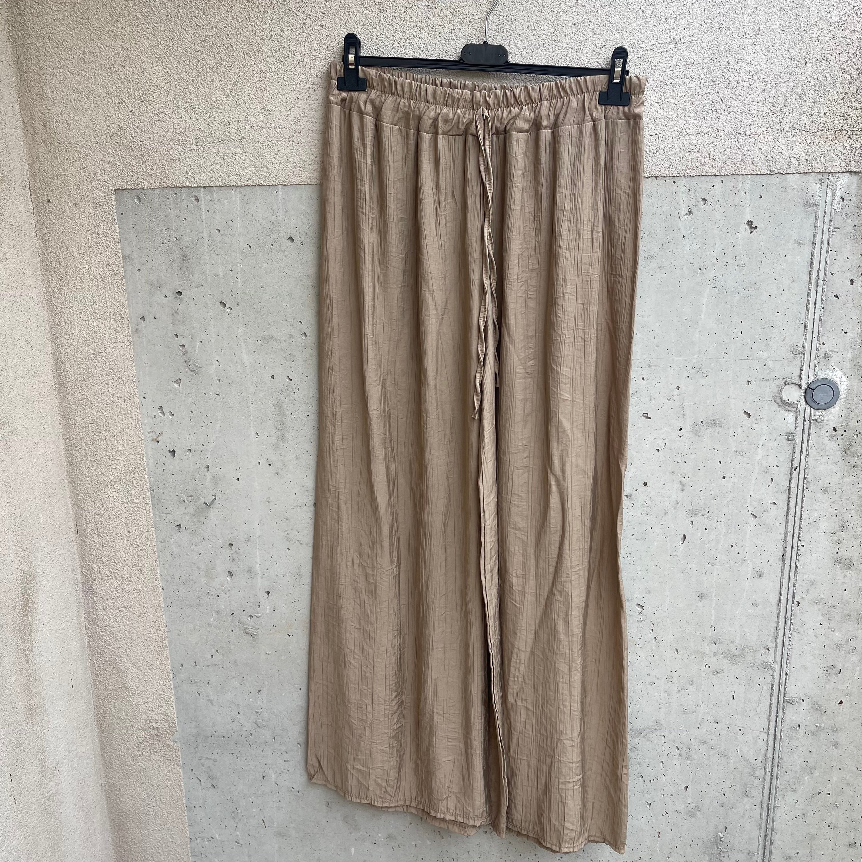 pantalone OVER palazzo crepè