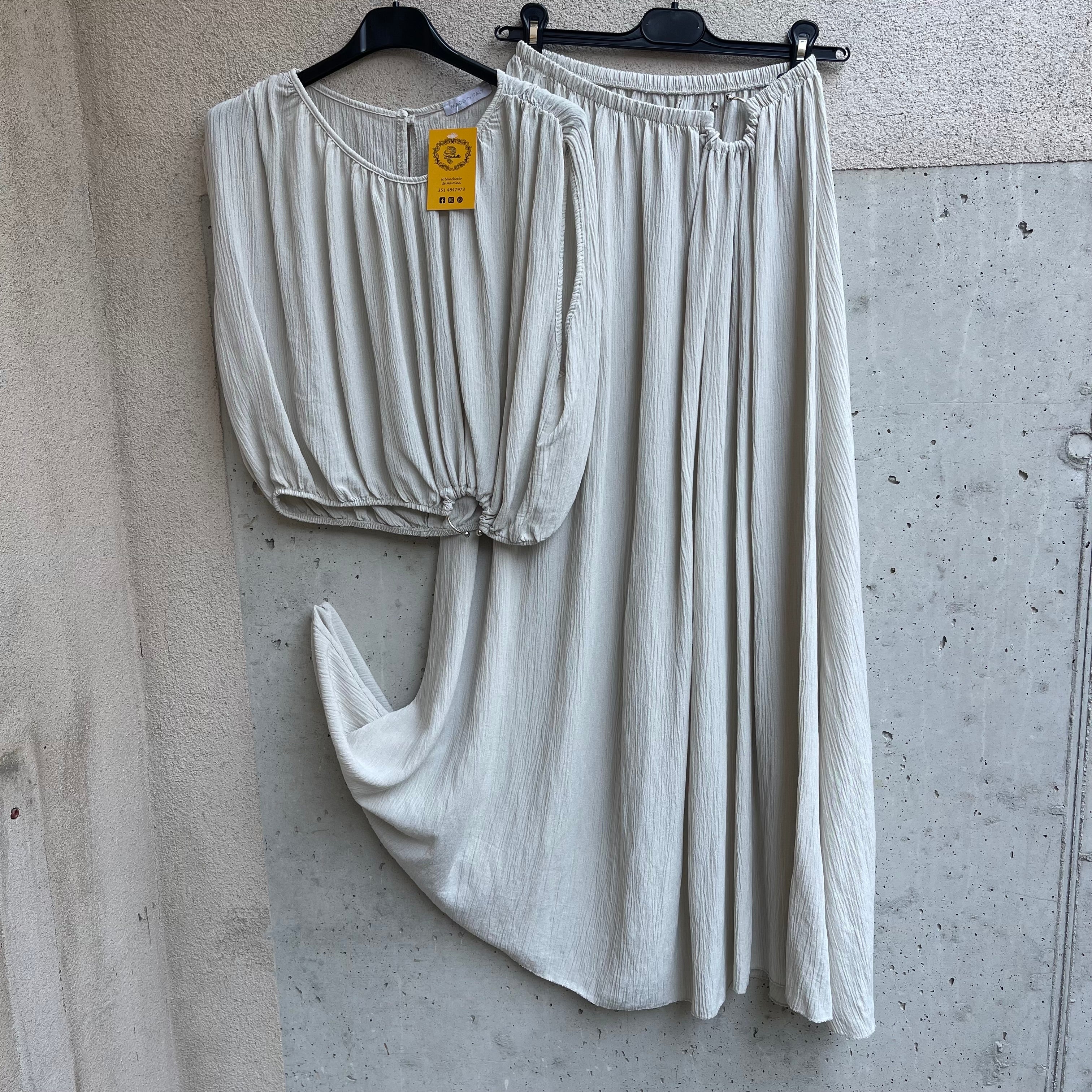 coordinato top&gonna con GIOIELLO