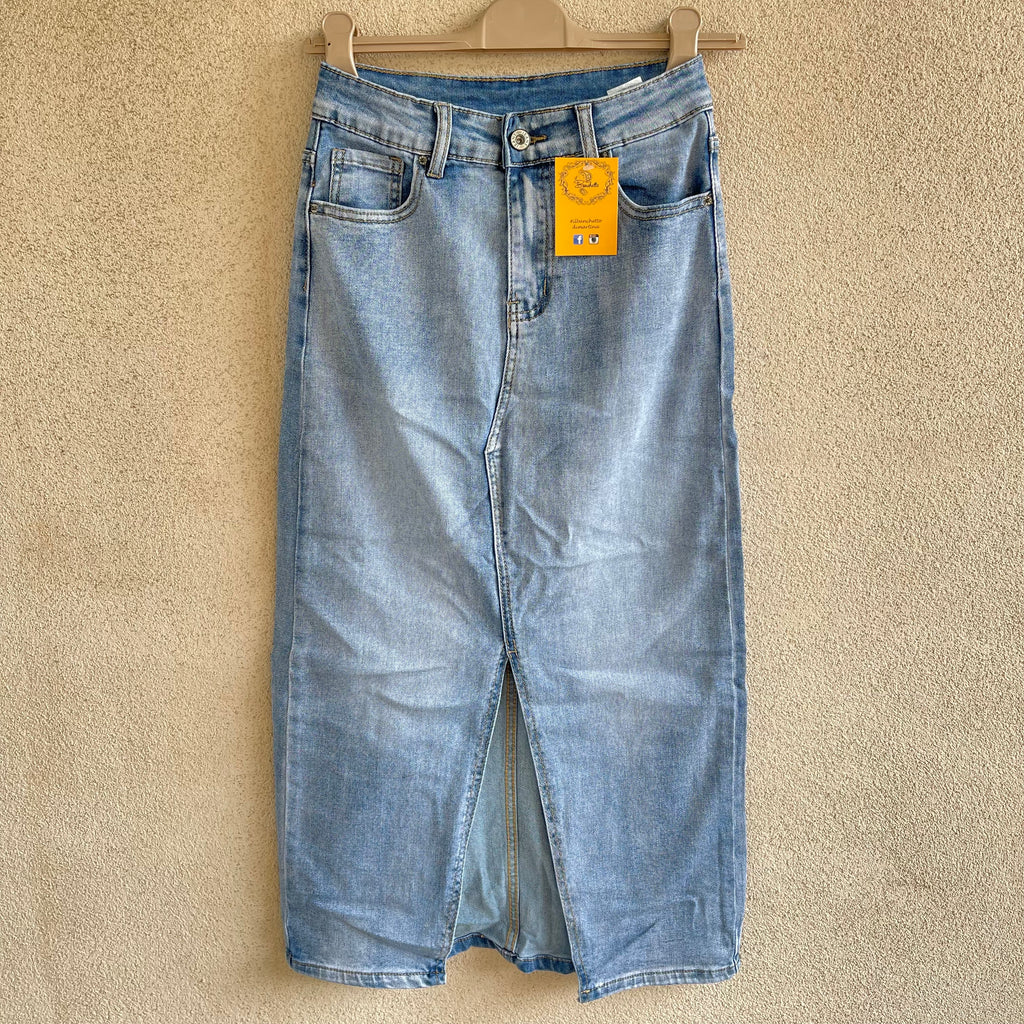 gonna jeans SPACCO centrale