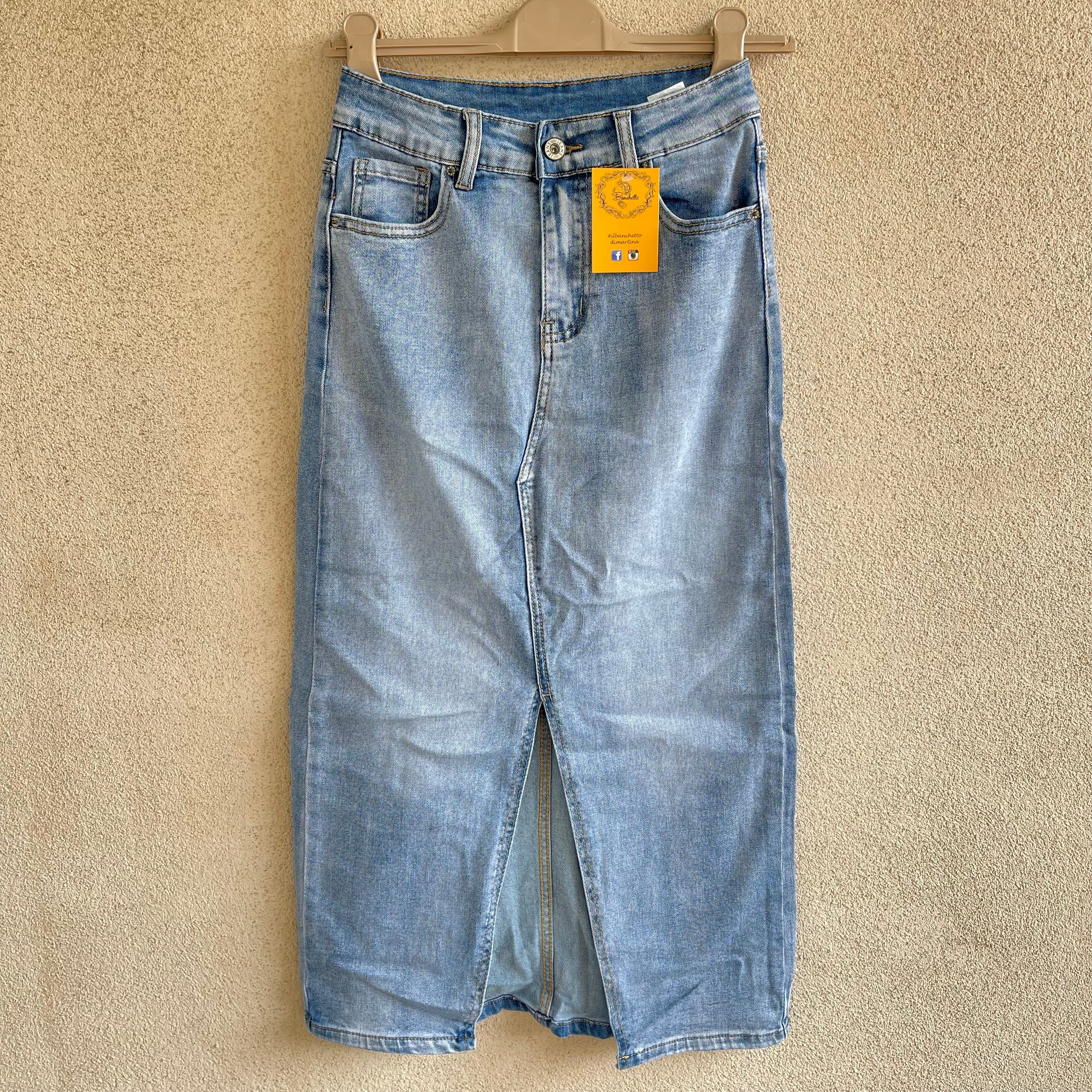 gonna jeans SPACCO centrale