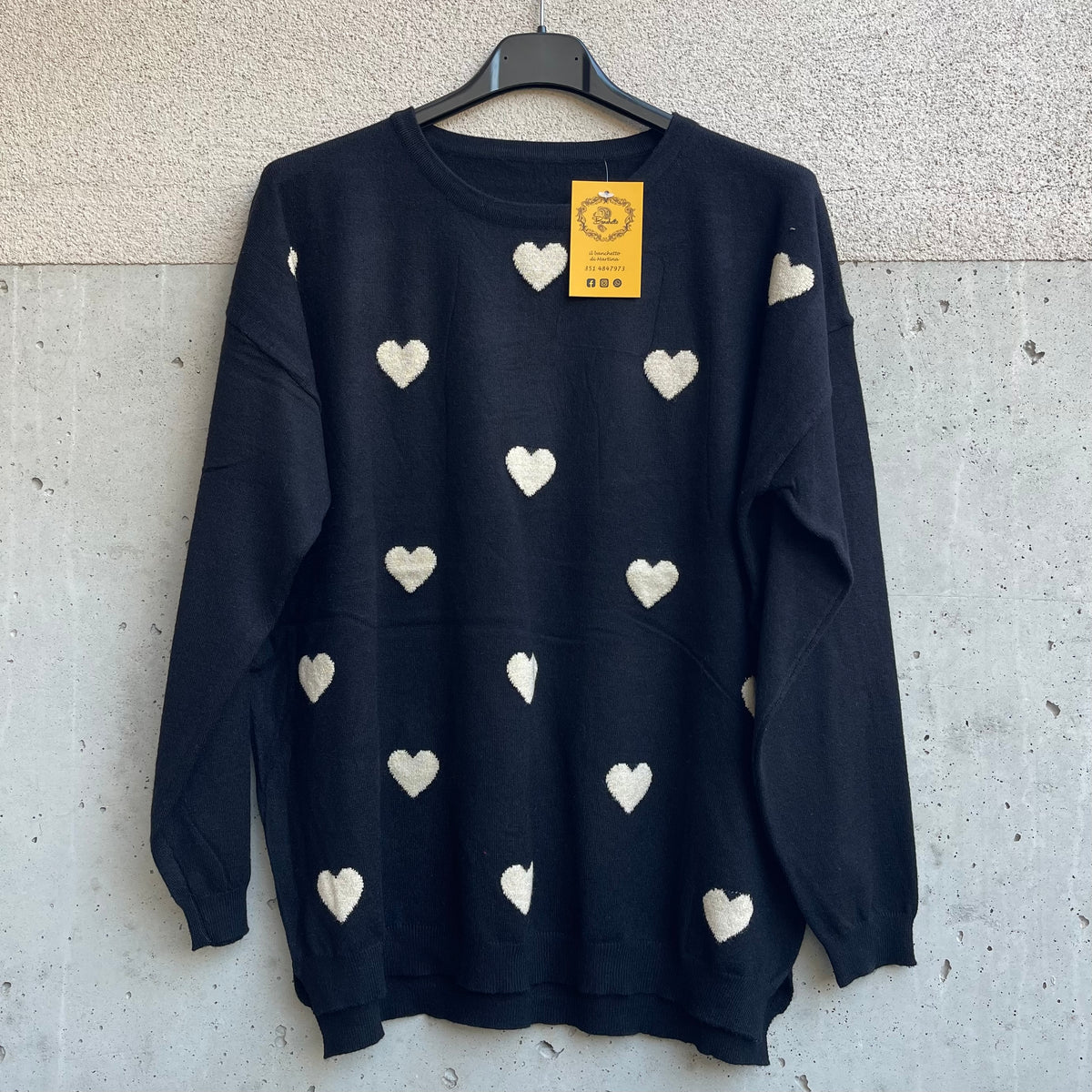 maglioncino CUORE ricamato