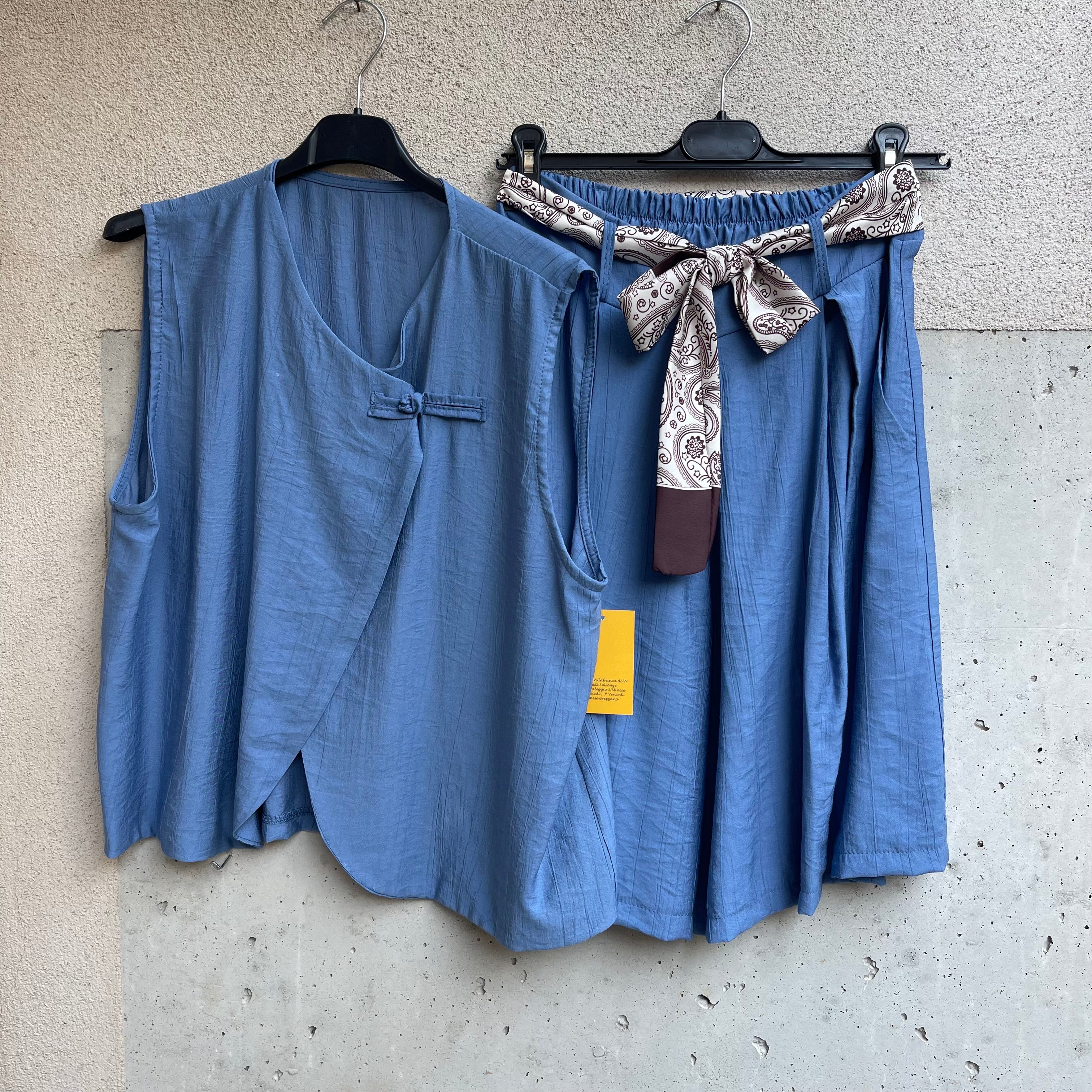completo gilet&bermuda COREANO