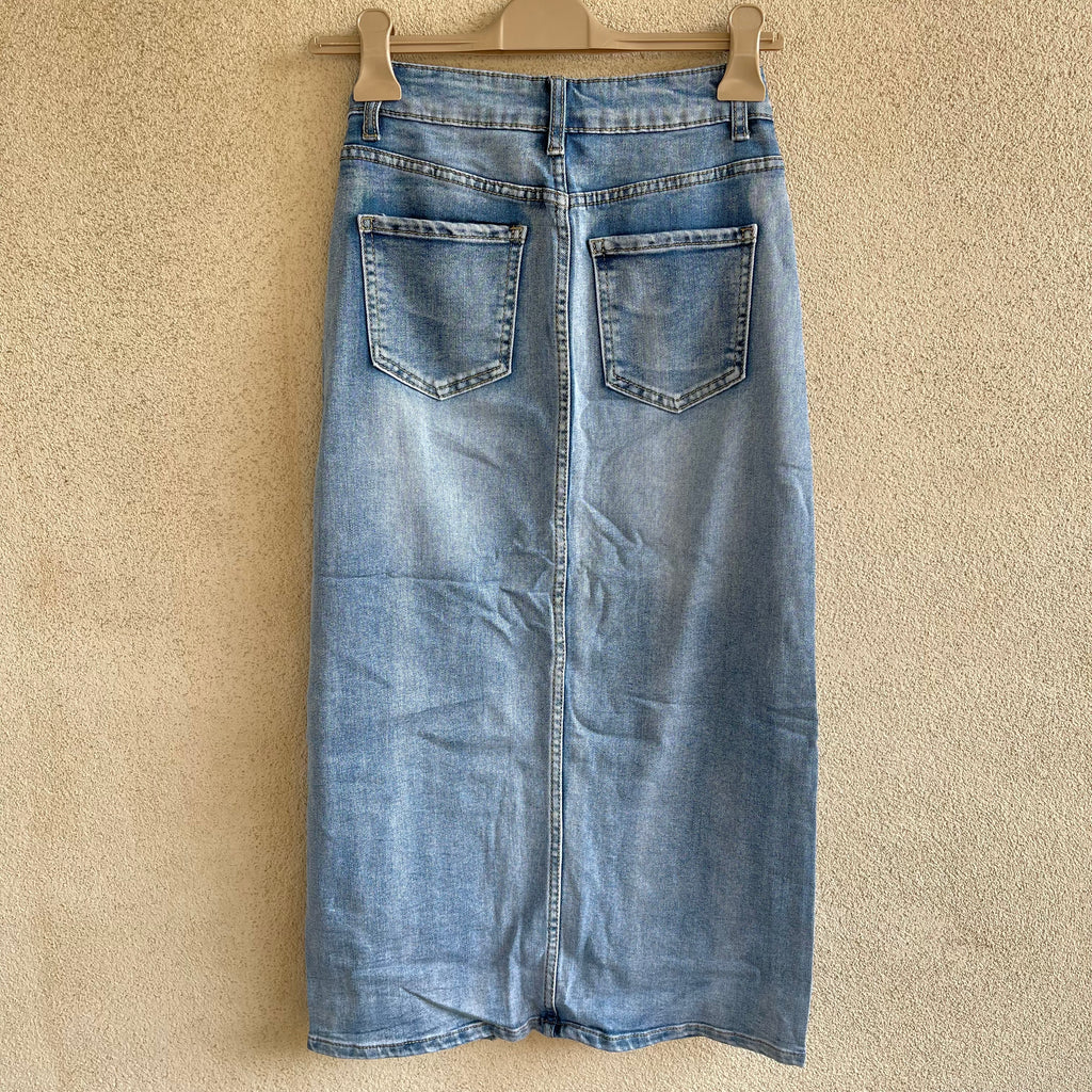 gonna jeans SPACCO centrale