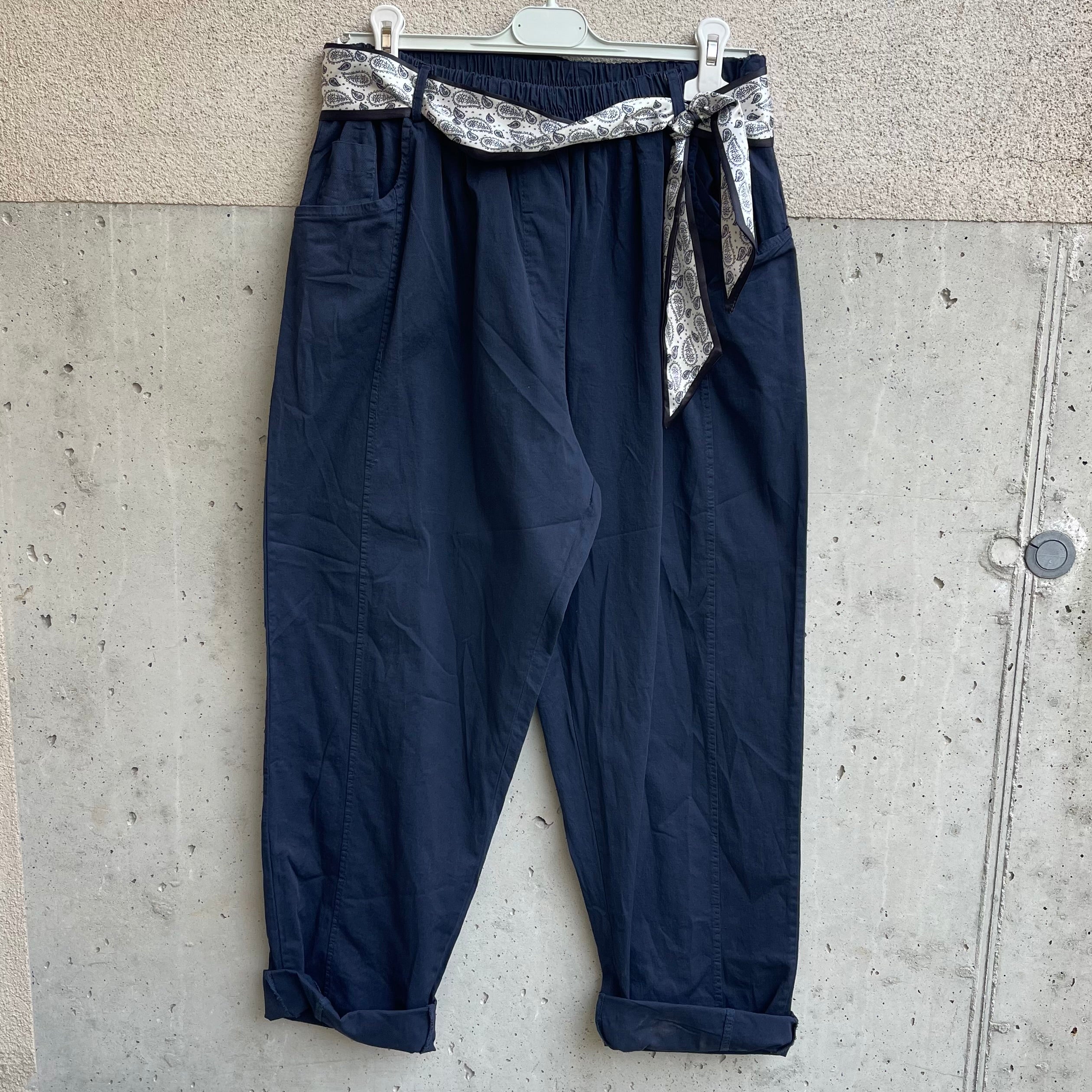 pantalone OVER tela fusciacchina
