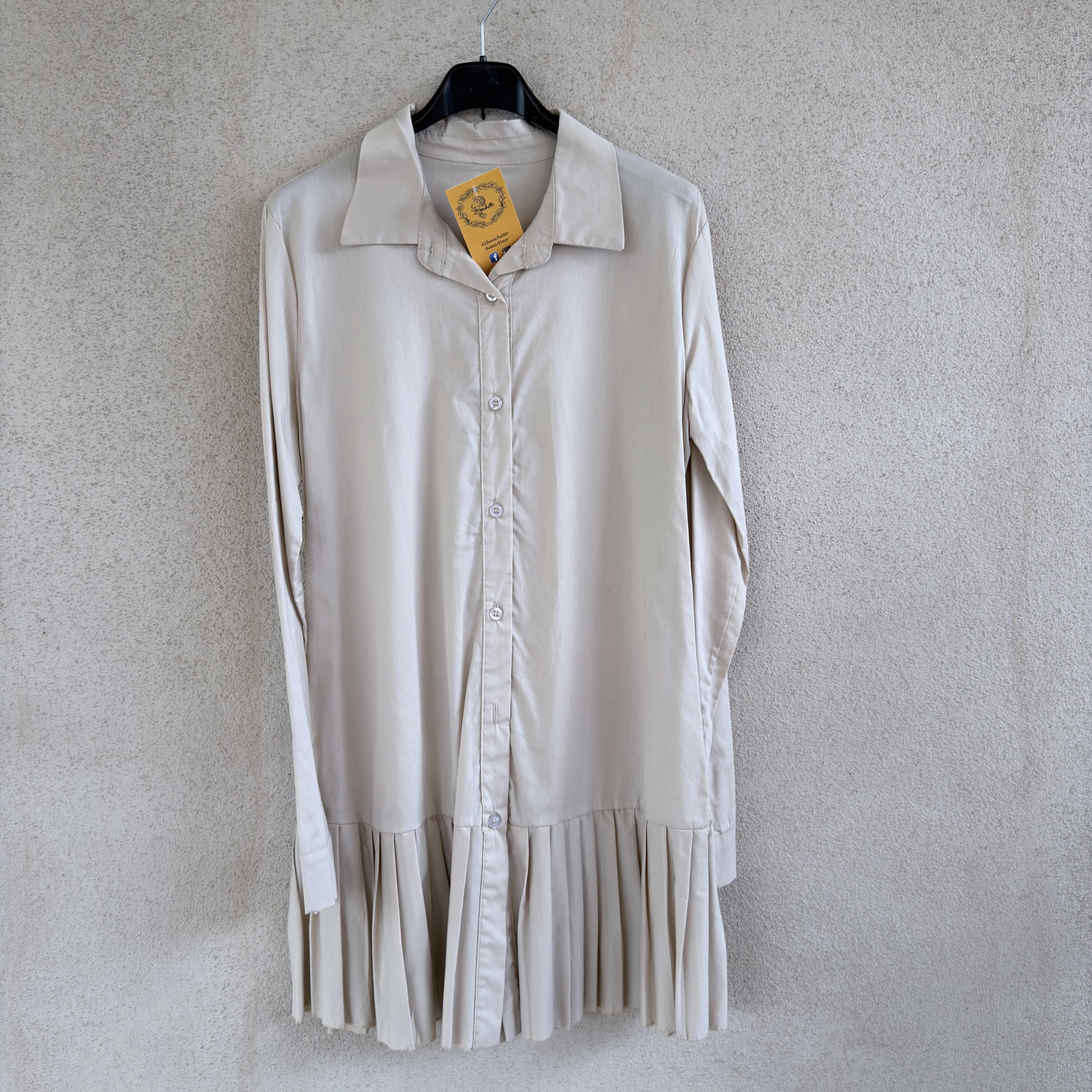 camicia PLISSETTATA