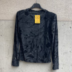 maglia JAPAN grigio/nero fiori velluto