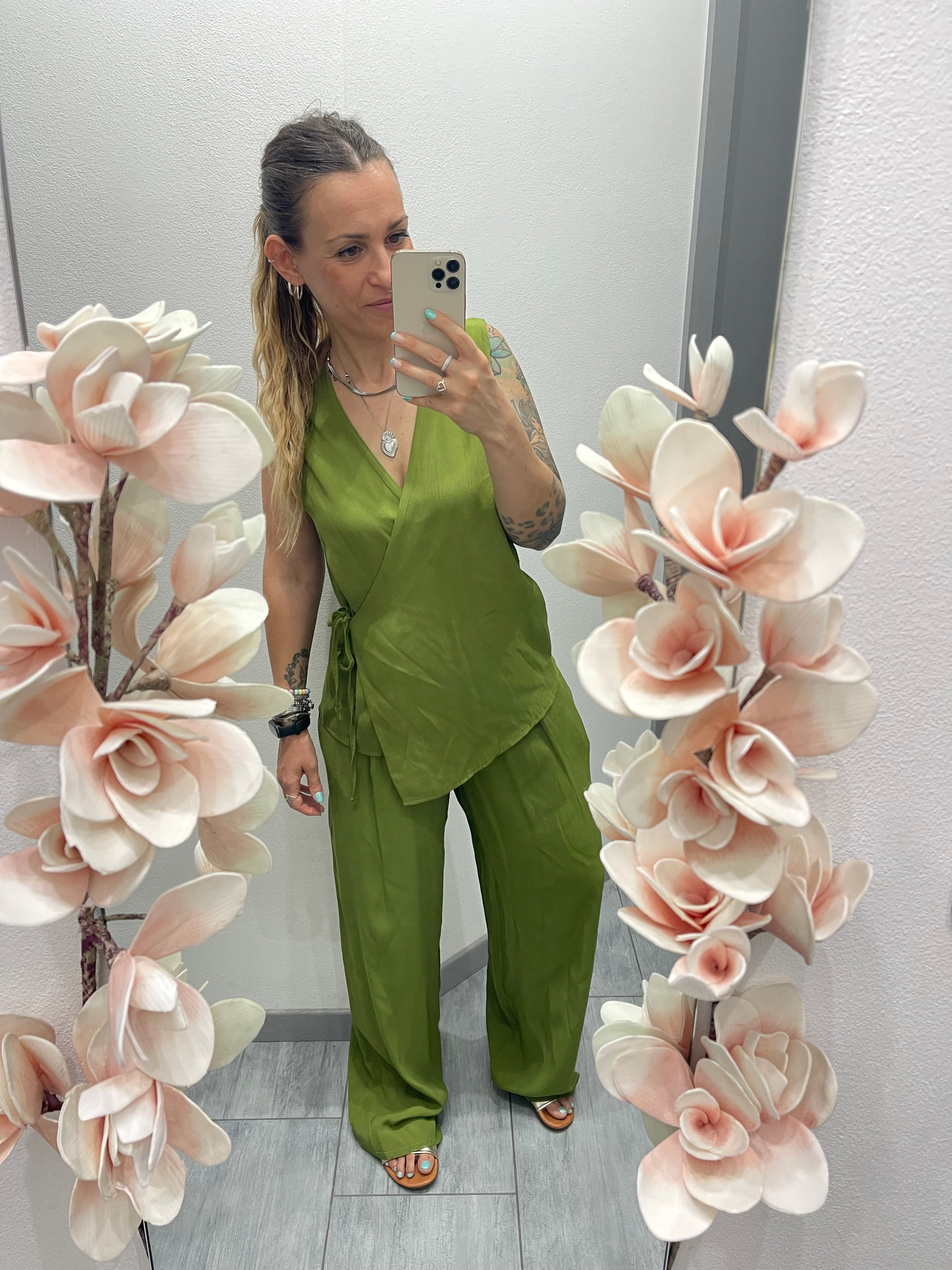 coordinato gilet e pantalone