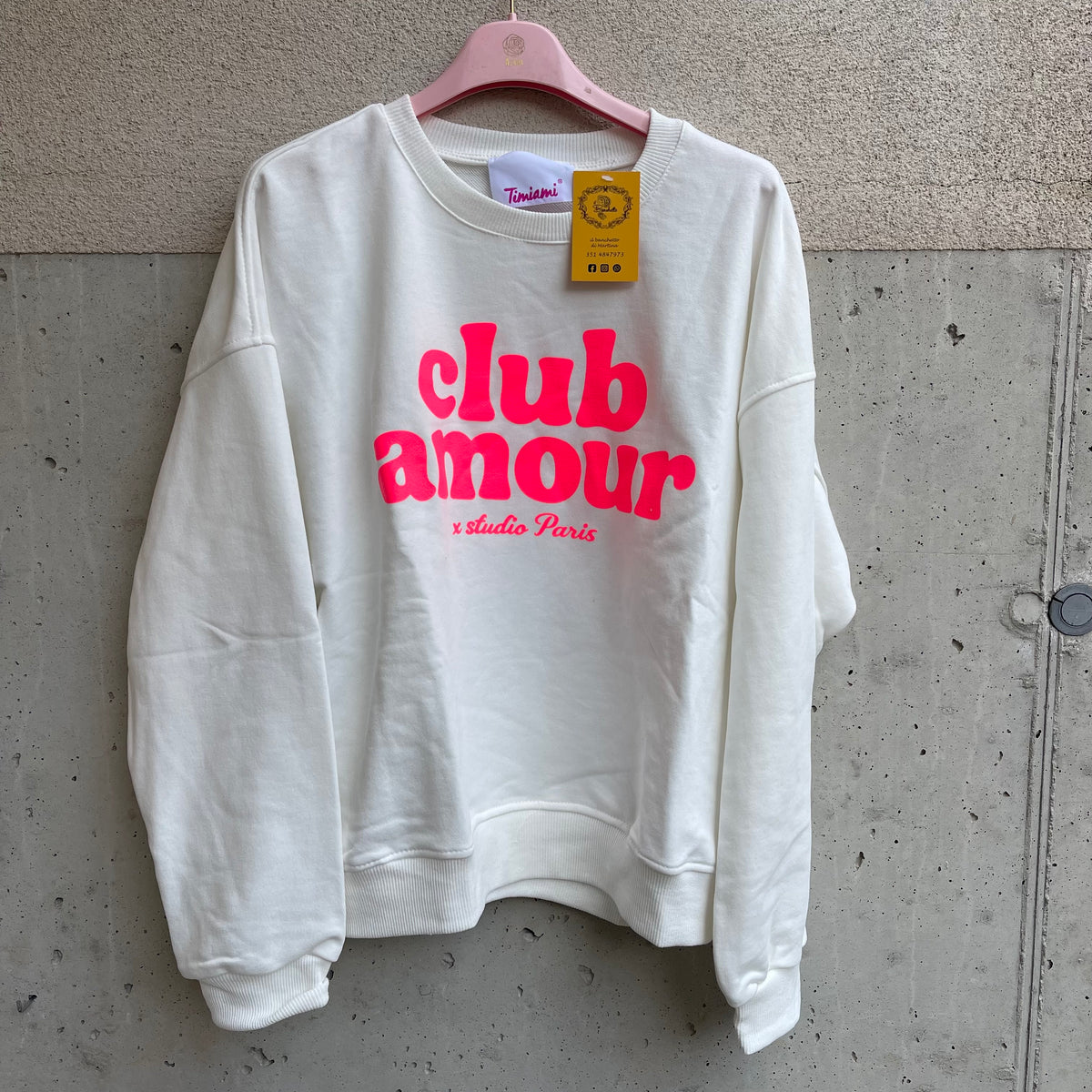 felpa over CLUB AMOUR x studio paris