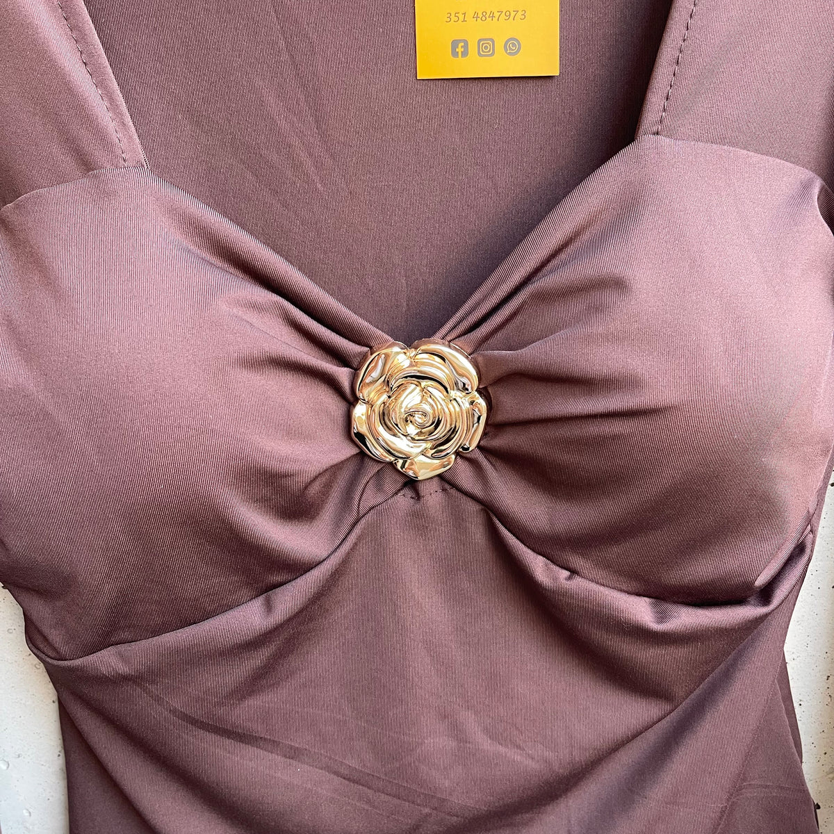 maglia coppe con ROSA DORATA