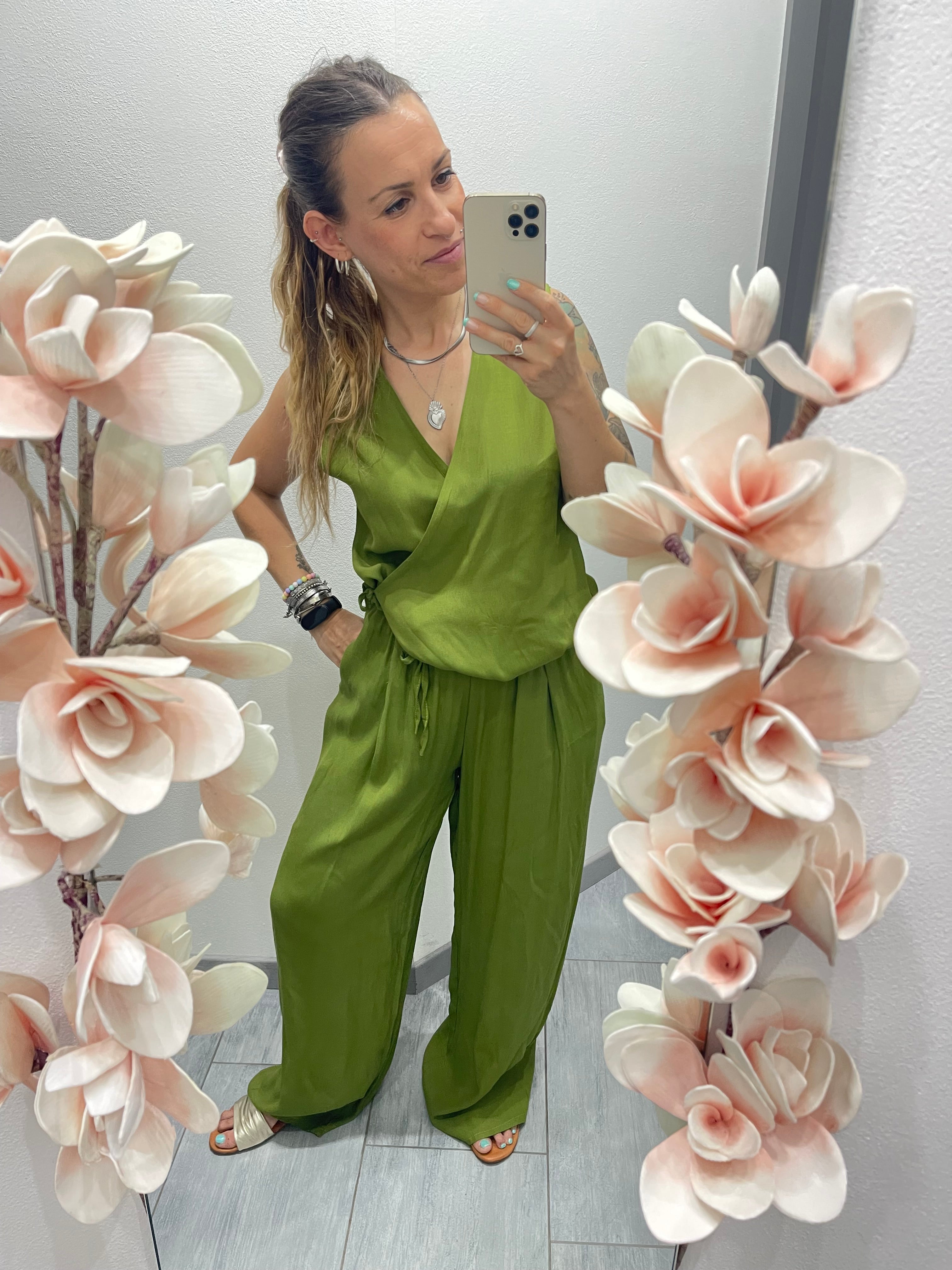 coordinato gilet e pantalone
