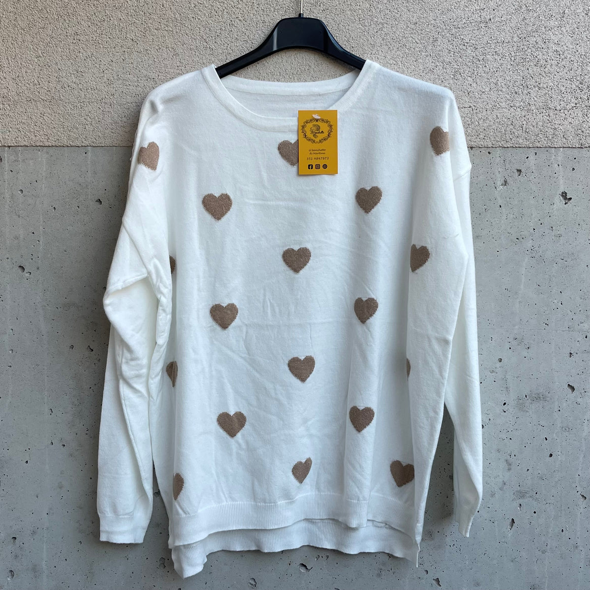 maglioncino CUORE ricamato