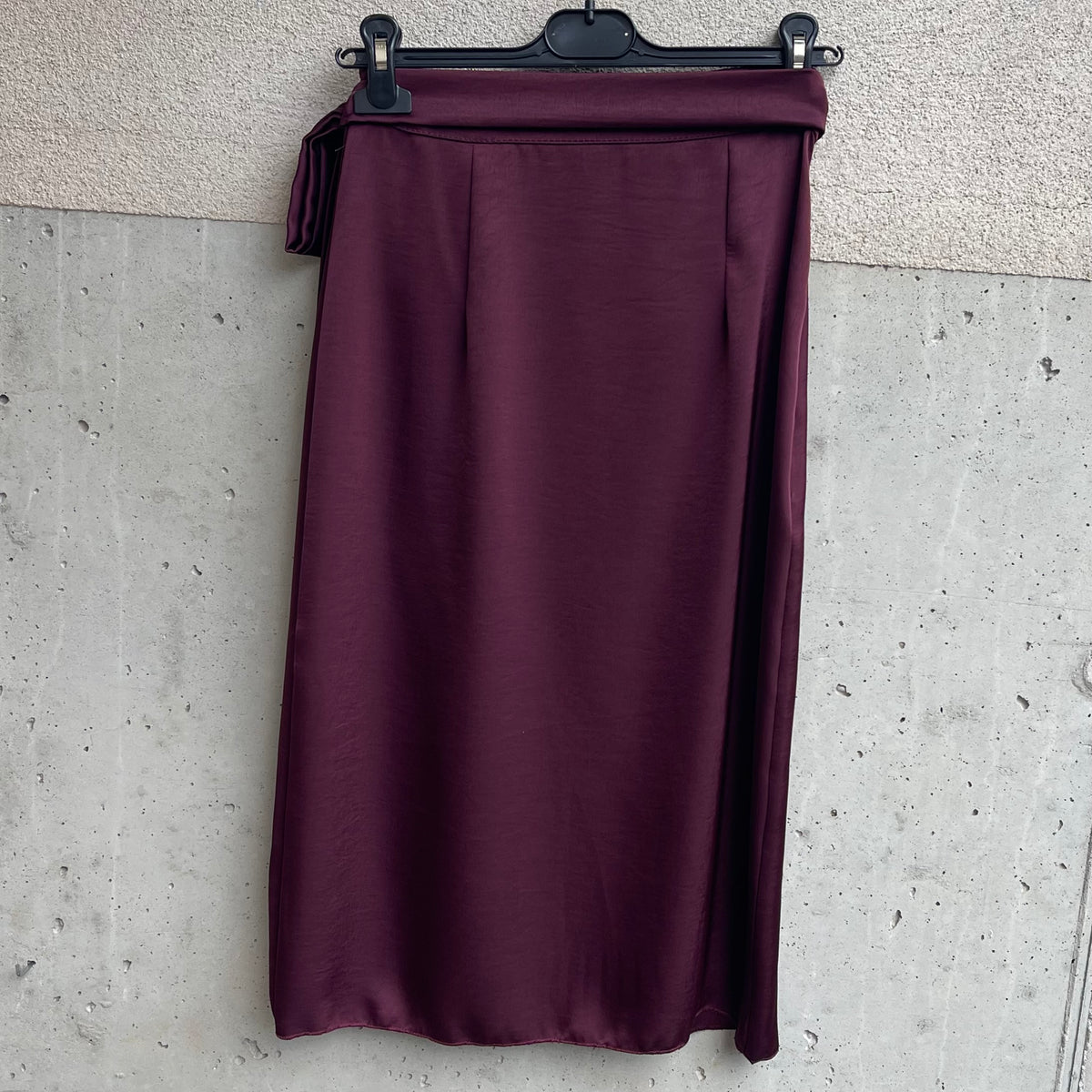 gonna longuette PAREO satin