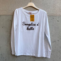 maglia ricamata “SEMPLICE È BELLO”