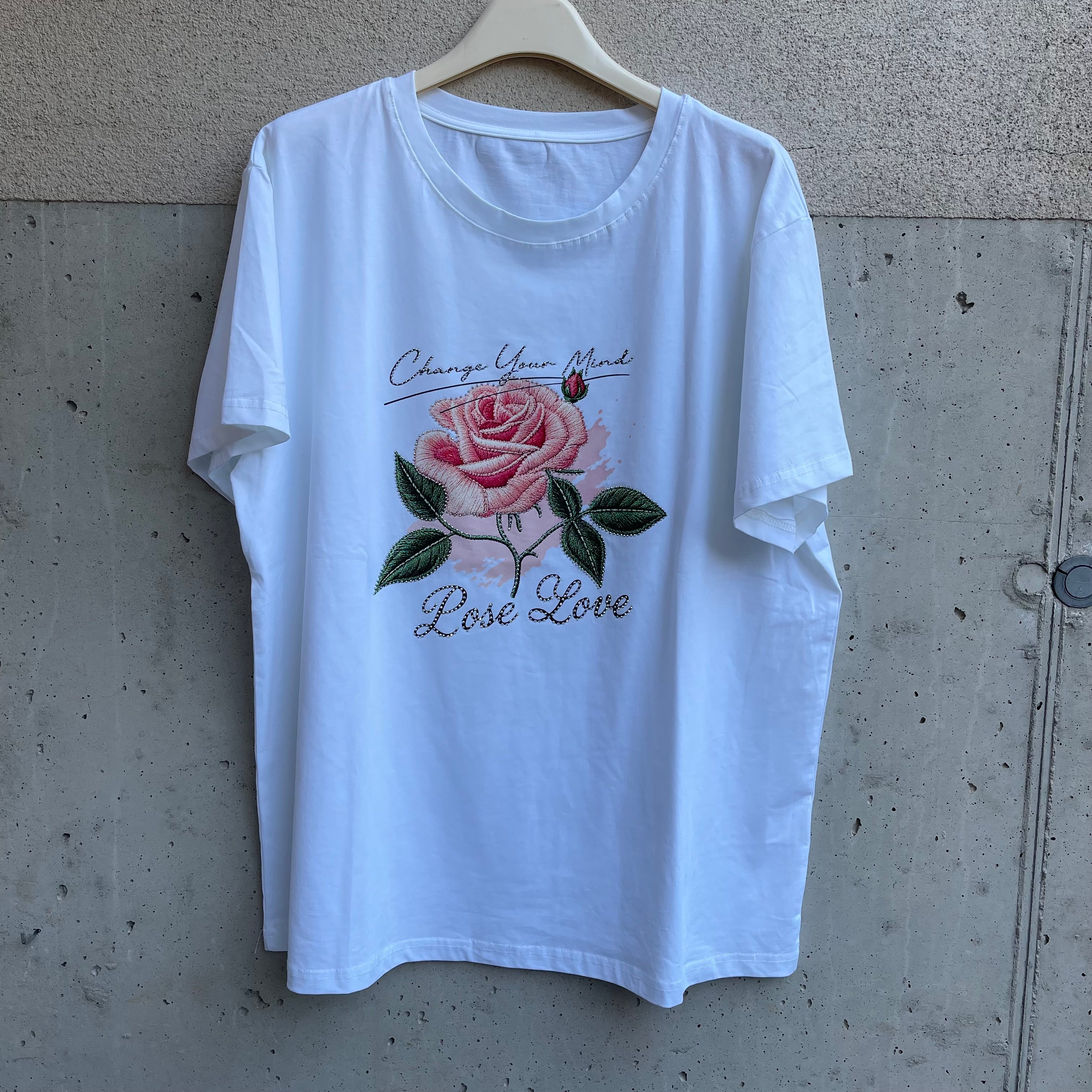 t-shirt OVER fiore
