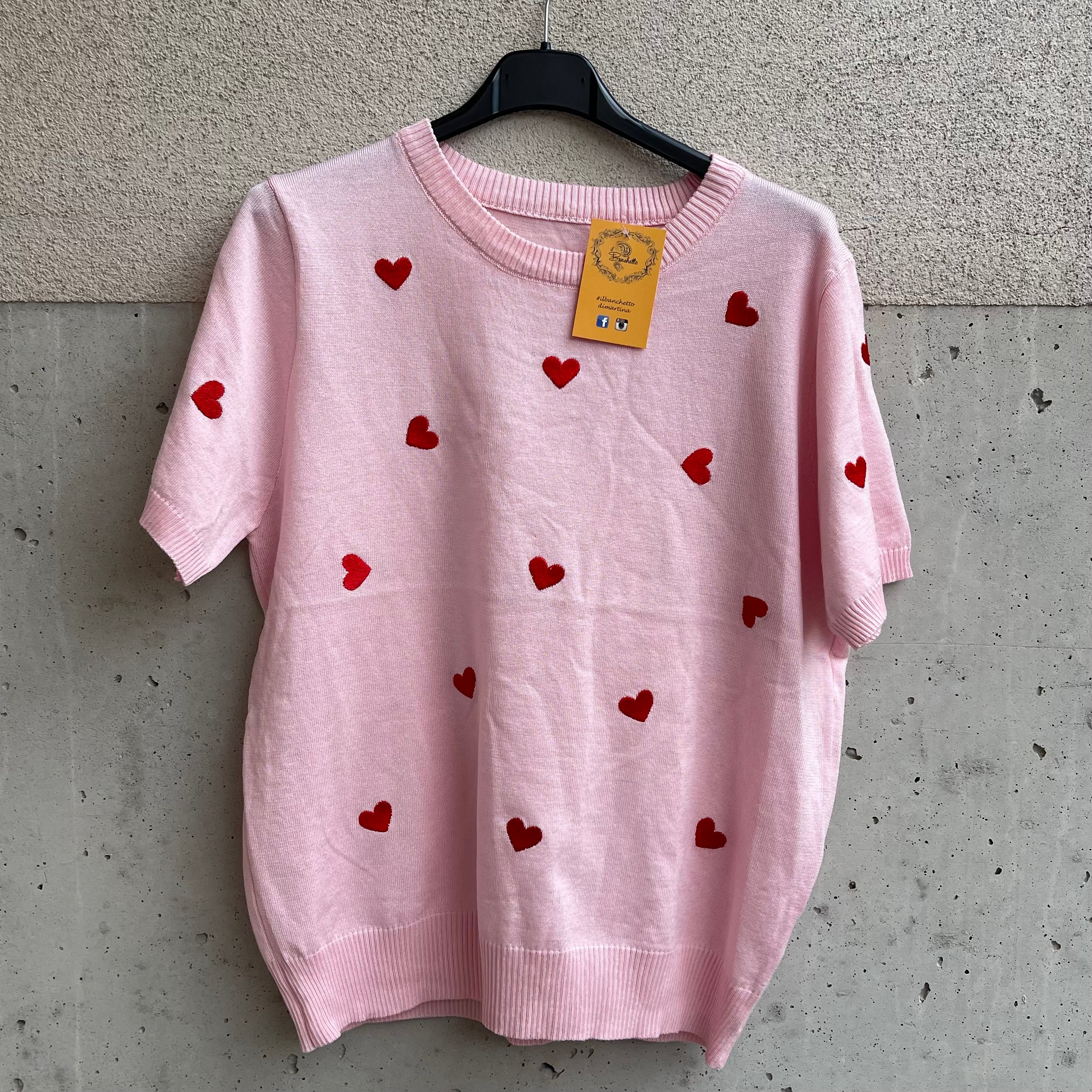 maglia CUORiCiNO ricamato