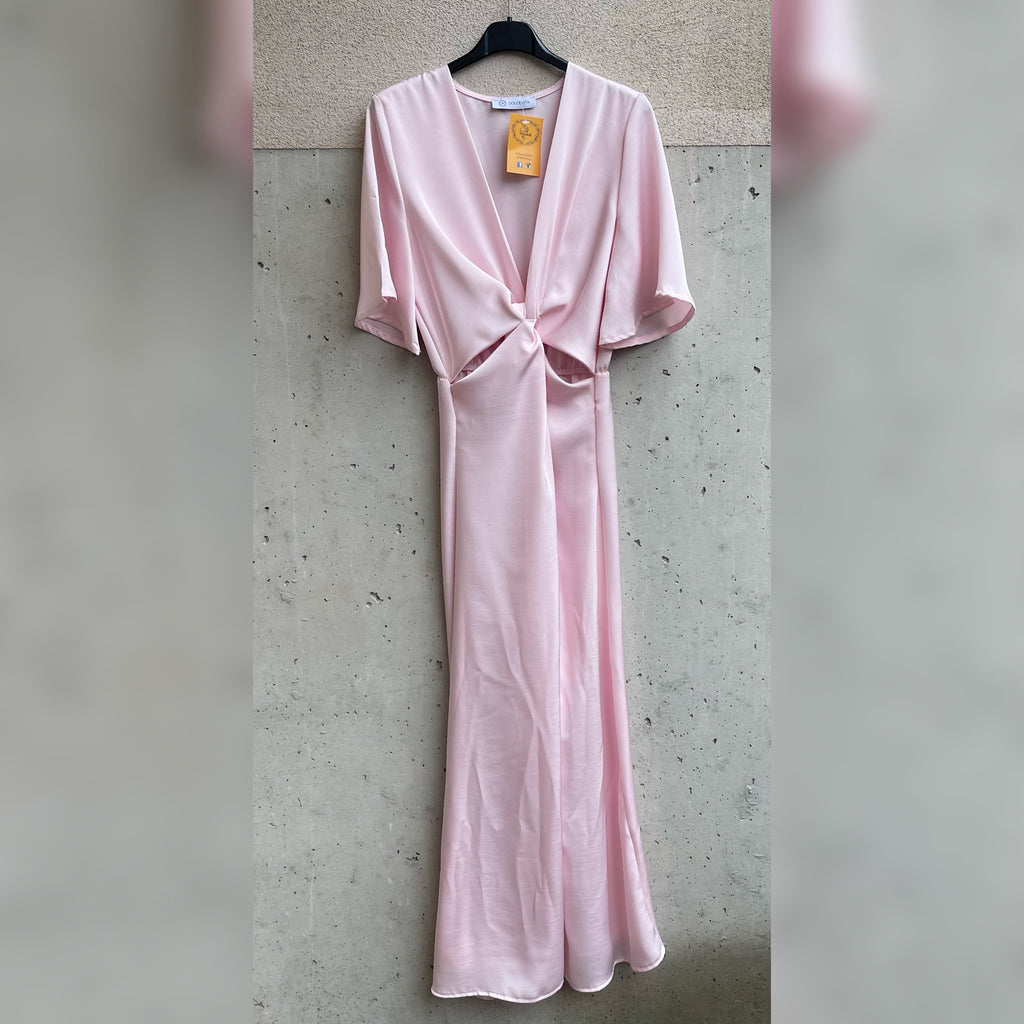 abito satin CUTOUT
