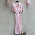abito satin CUTOUT