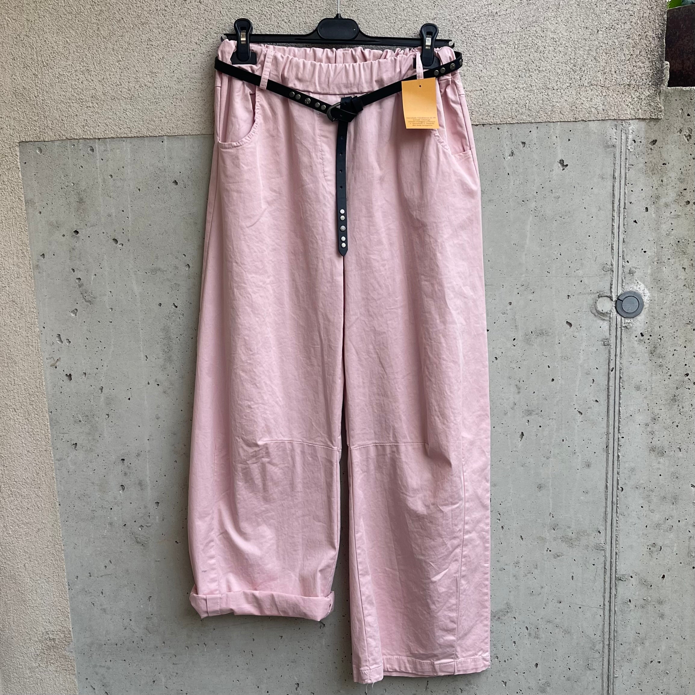 pantalone boy-friend in cotone