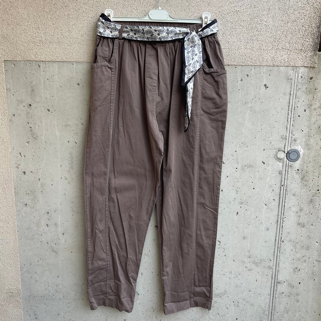 pantalone OVER tela fusciacchina