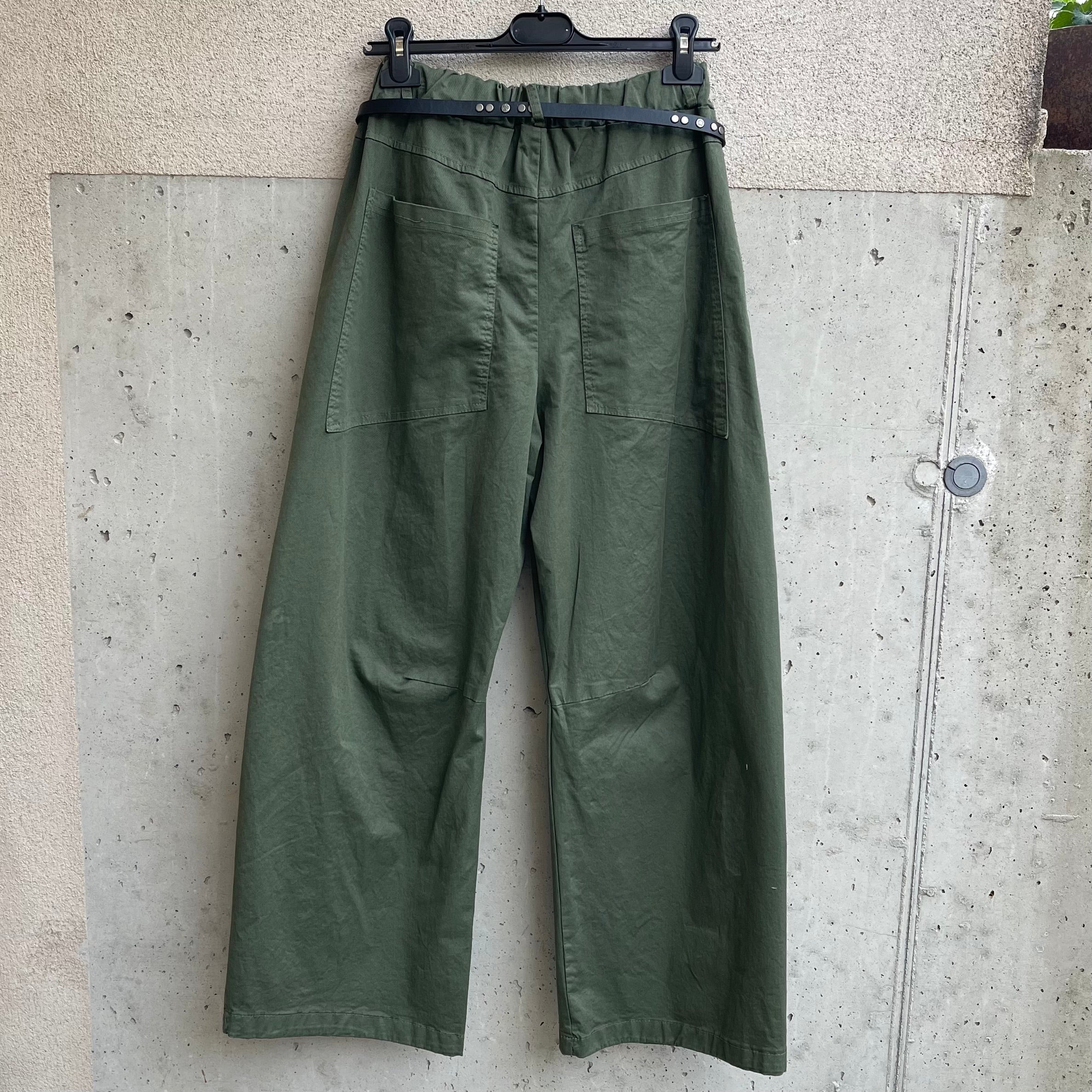 pantalone boy-friend in cotone