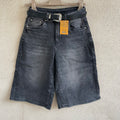 bermuda DENIM BAGGY nero sfumato
