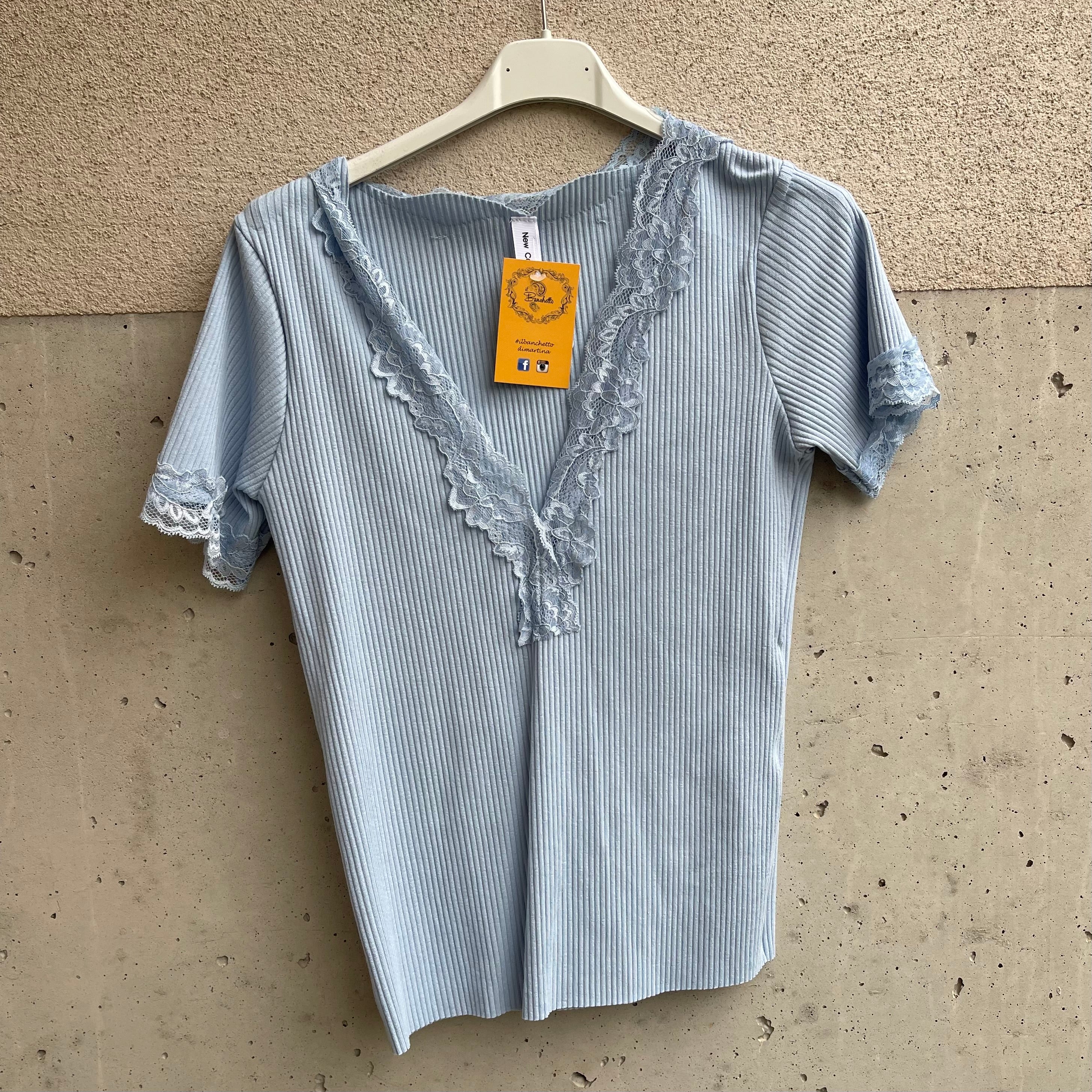 maglia scollo V PiZZO