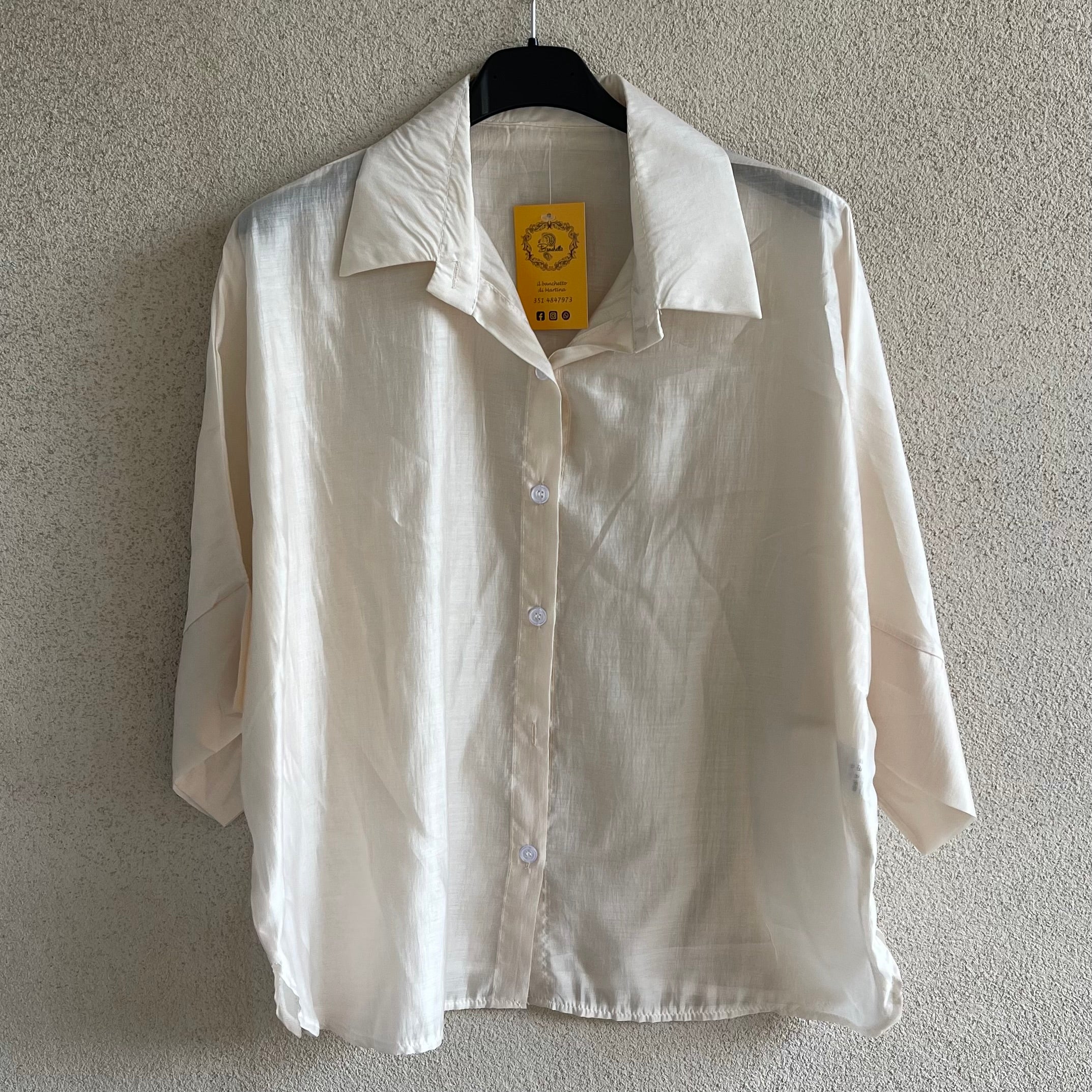 camicia over velata