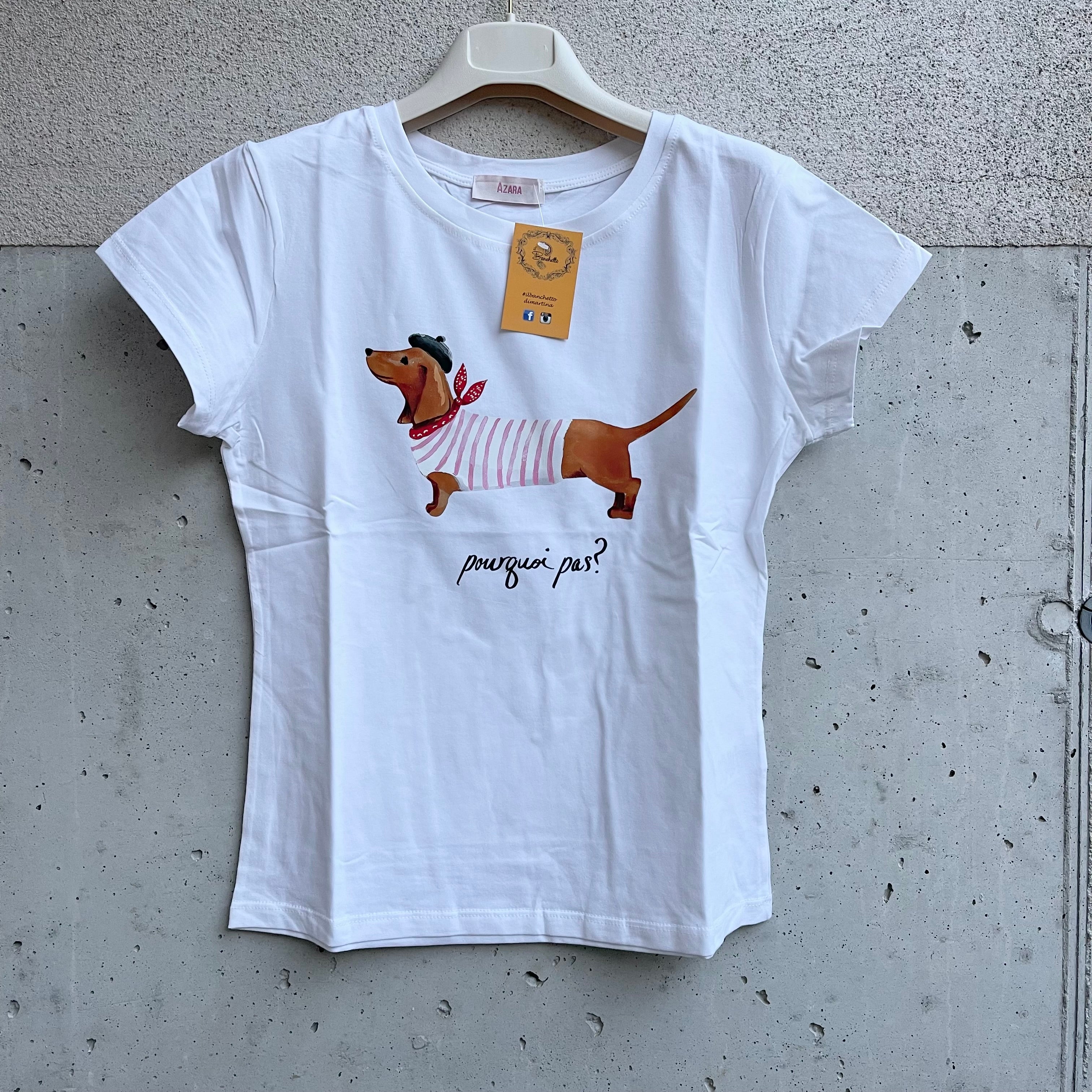 t-shirt STAMPA BASSOTTO