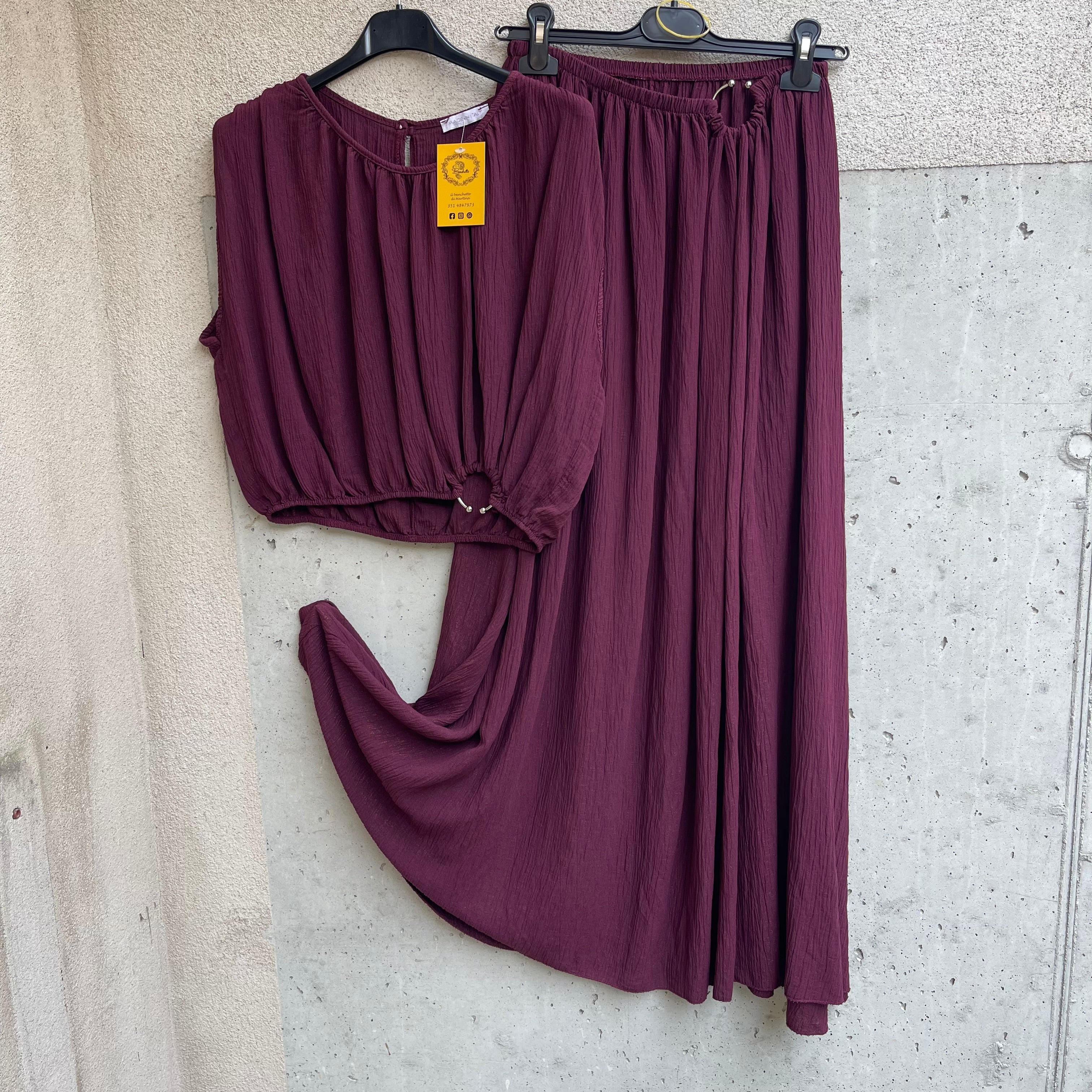 coordinato top&gonna con GIOIELLO