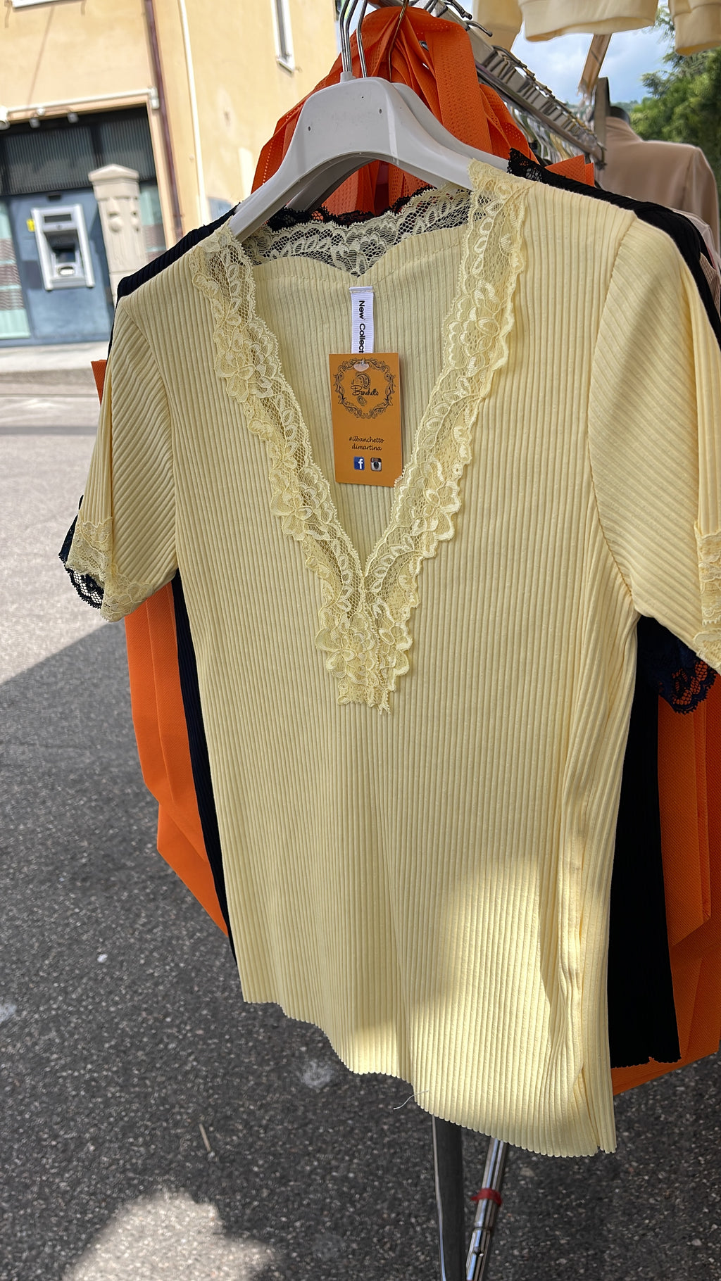 maglia scollo V PiZZO