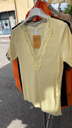 maglia scollo V PiZZO