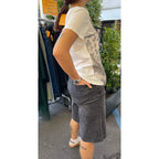 bermuda DENIM BAGGY nero sfumato