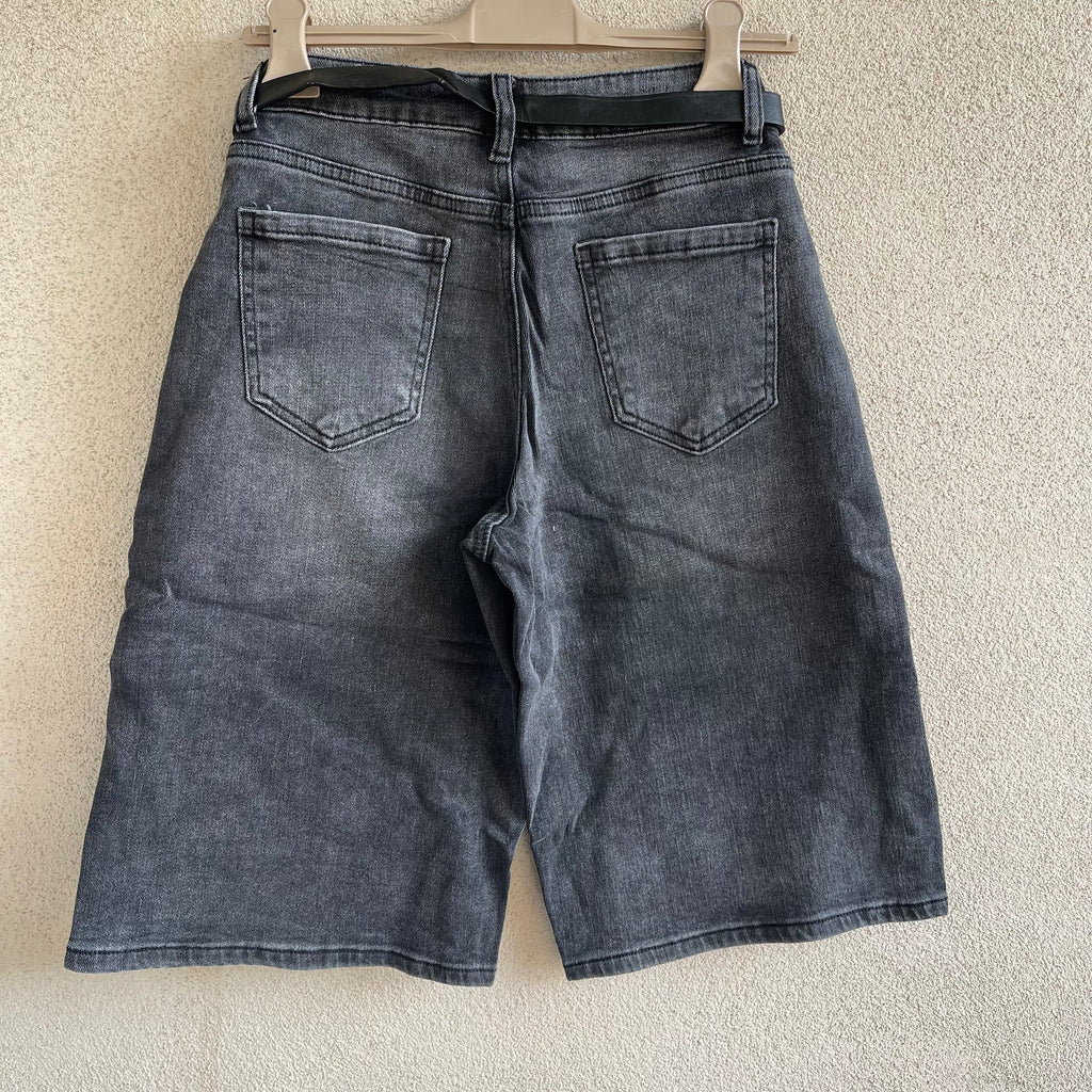 bermuda DENIM BAGGY nero sfumato