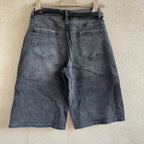 bermuda DENIM BAGGY nero sfumato