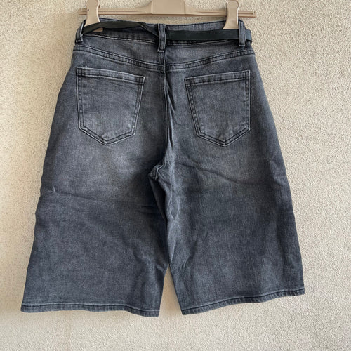 bermuda DENIM BAGGY nero sfumato