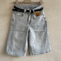bermuda DENIM BAGGY grey