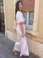 abito satin CUTOUT